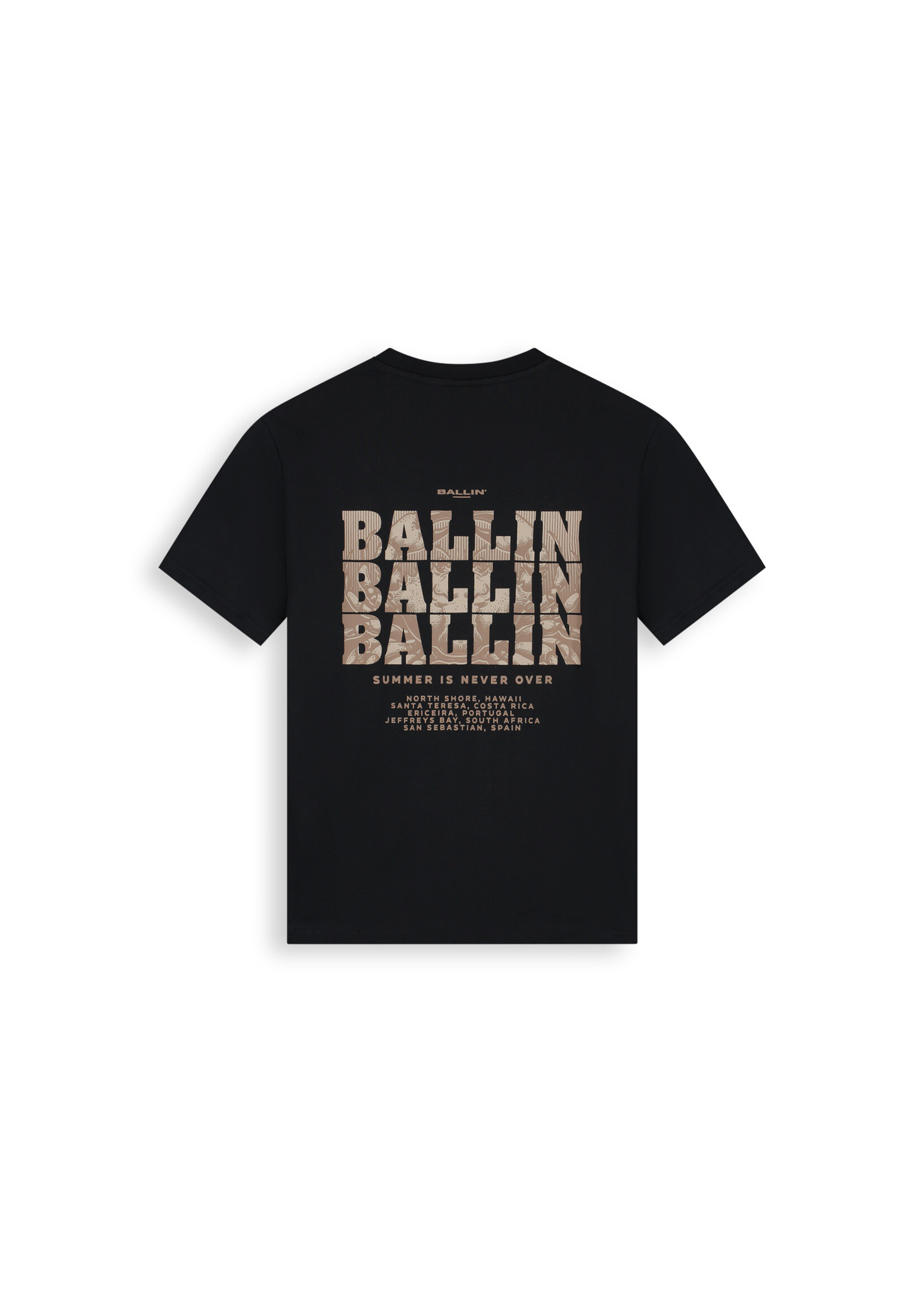 Ballin T-Shirt Summer Is never Over 26017127 - Zwart