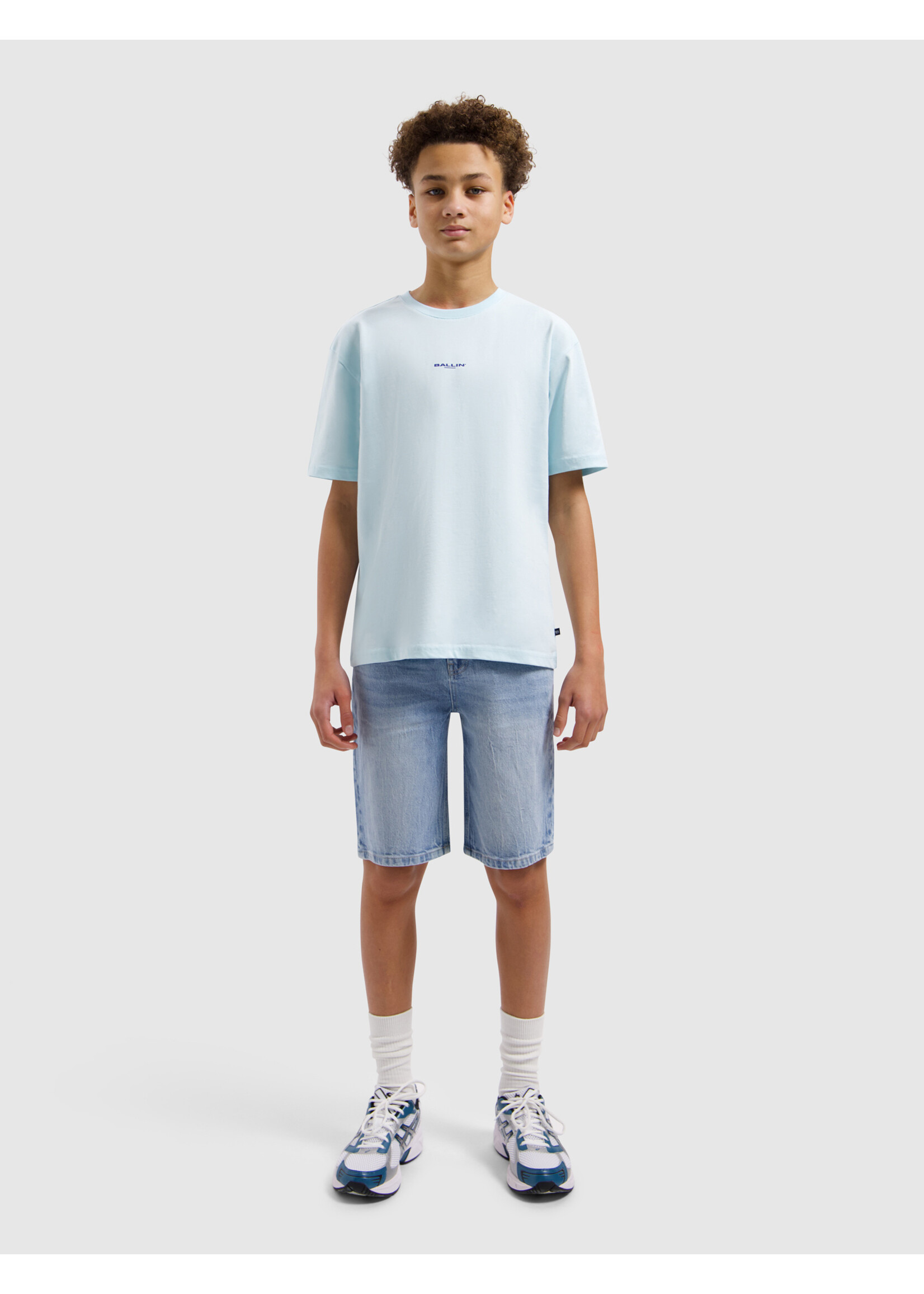 Ballin T-Shirt Lost in Coral 26017131 - Licht Blauw