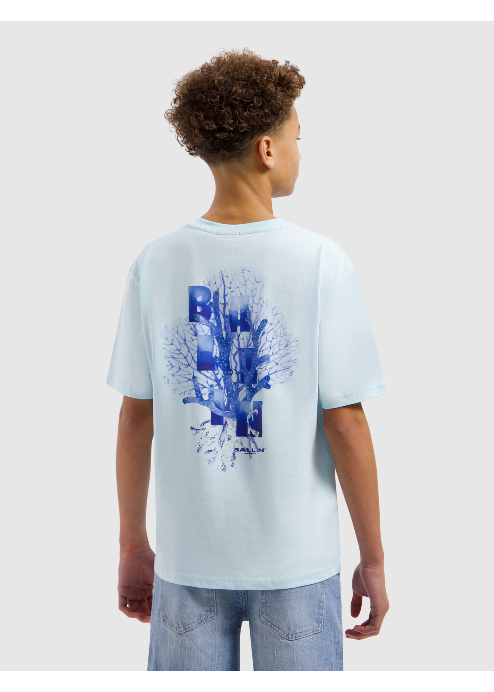 Ballin T-Shirt Lost in Coral 26017131 - Licht Blauw