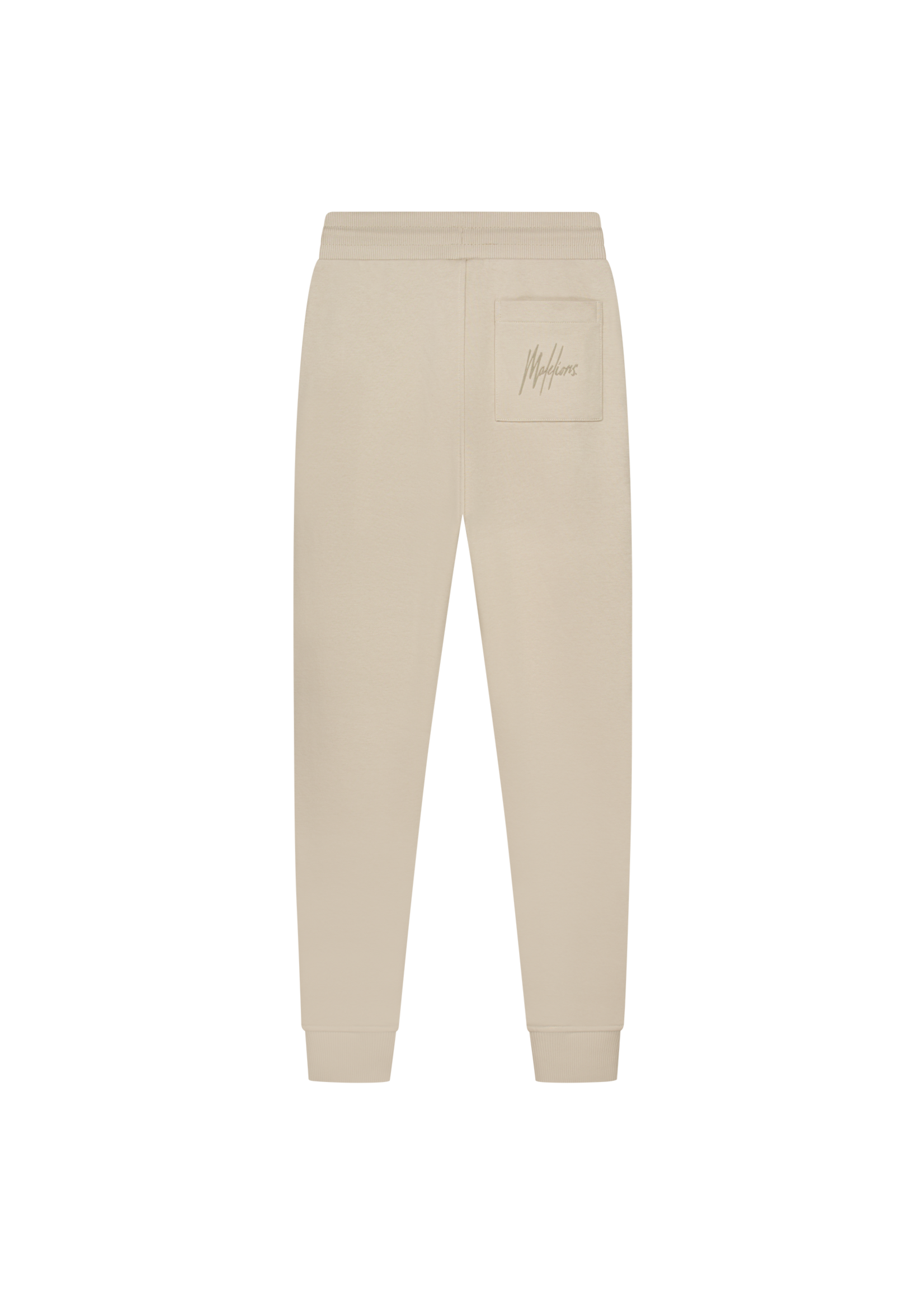 Malelions Junior Striped Signature Sweatpants (MJA30026007)- beige