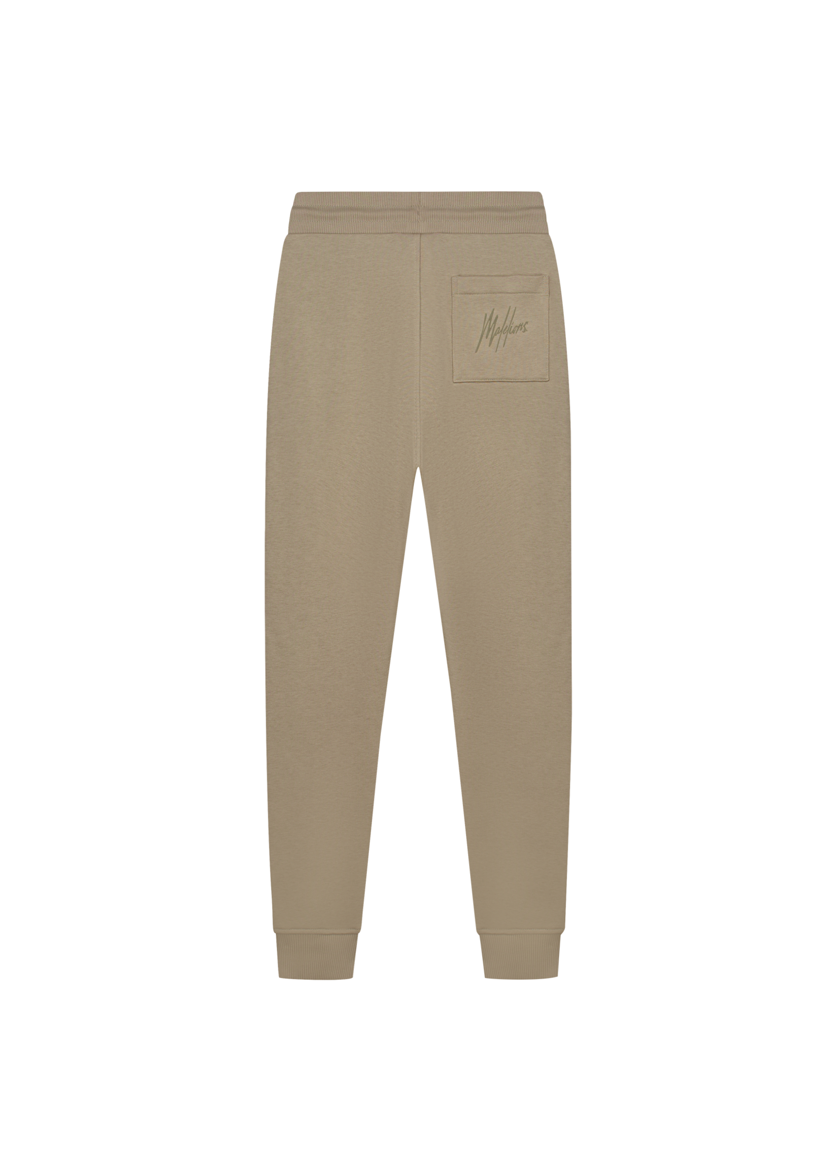Malelions Junior Striped Signature Sweatpants (MJA30026007)- olijf groen