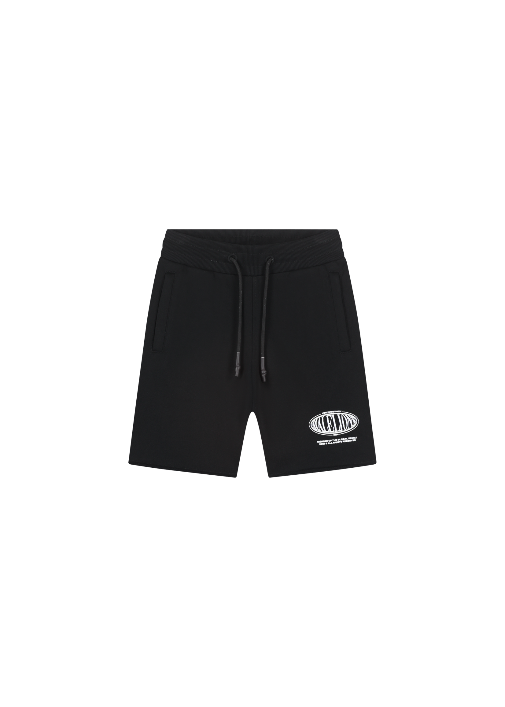 Malelions Malelions Junior Lifestyle Damaged Hem Shorts (MJA30026055) - zwart