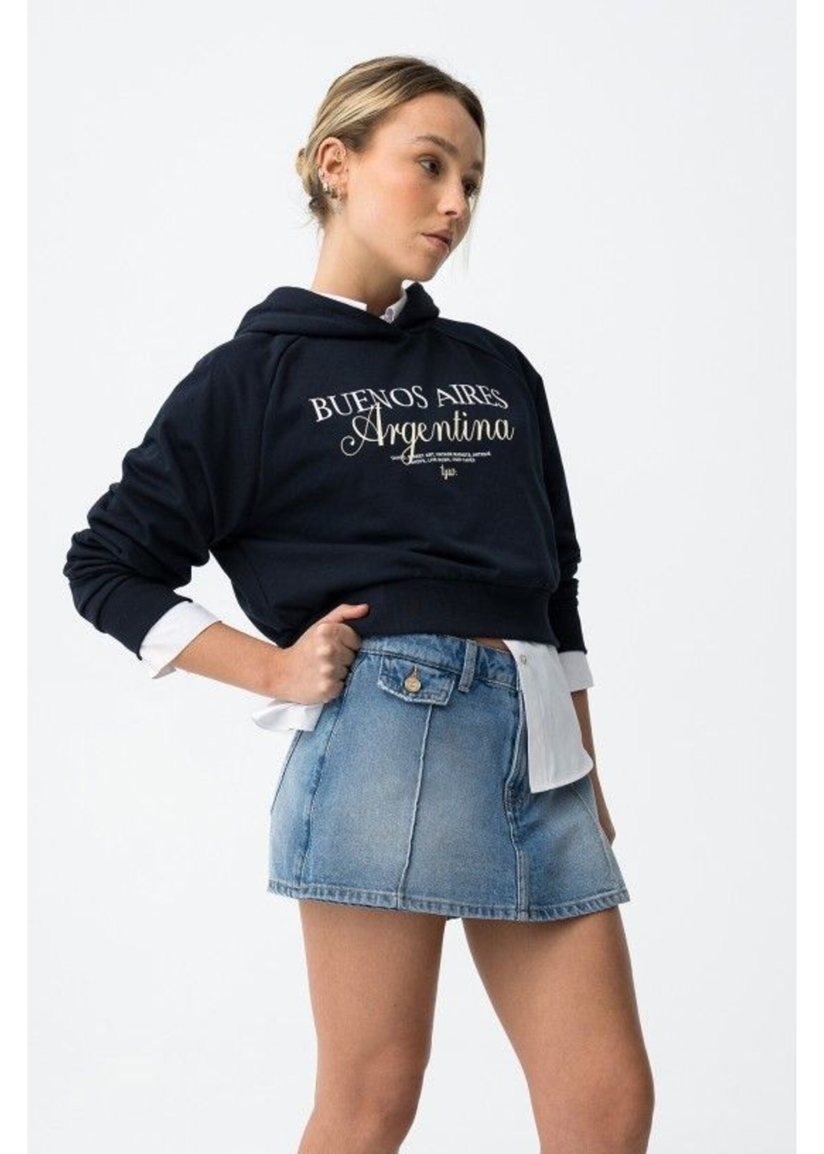 Tiffosi Hoodie Figo 10064648 - Lyons Blue