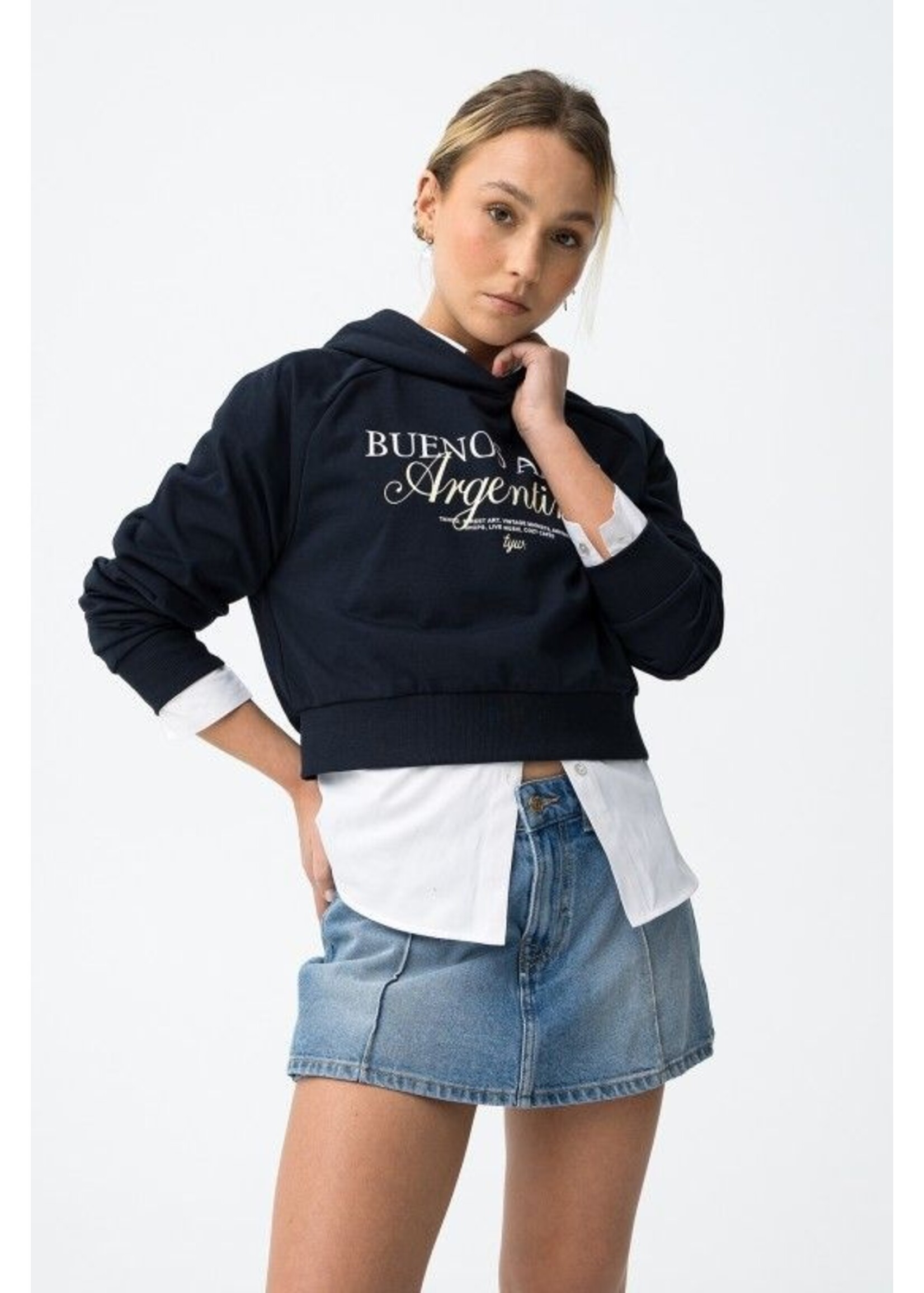 Tiffosi Hoodie Figo 10064648 - Lyons Blue