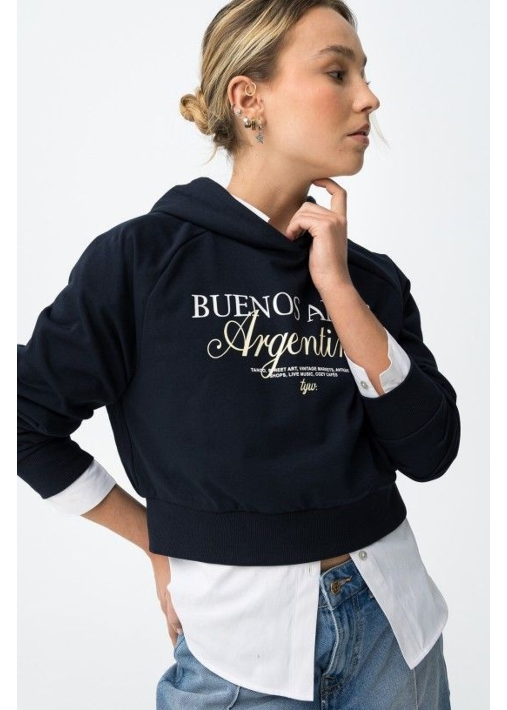 Tiffosi Hoodie Figo 10064648 - Lyons Blue