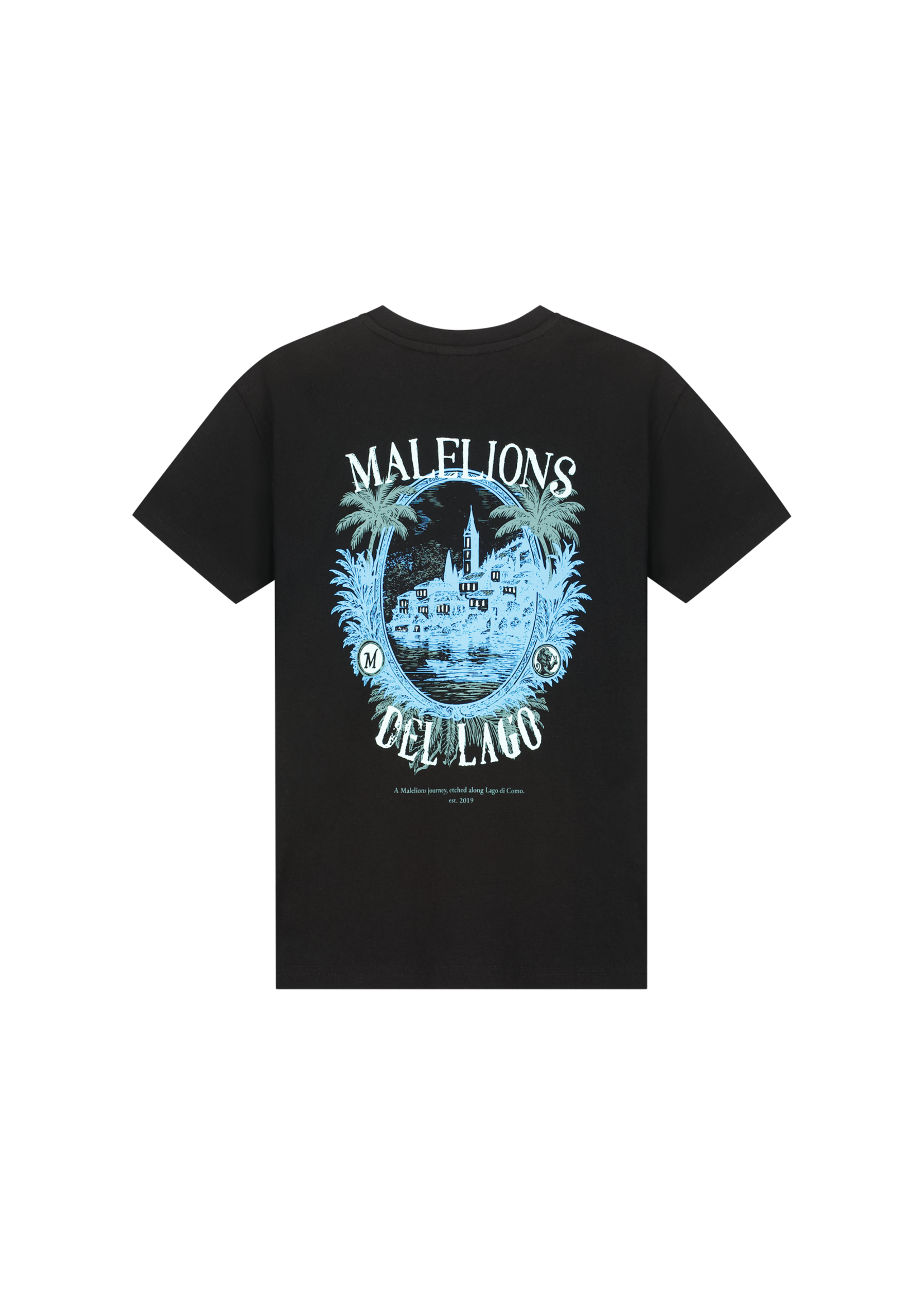 Malelions Malelions Junior Relaxed Lago T-Shirt (MJB30026019) - zwart