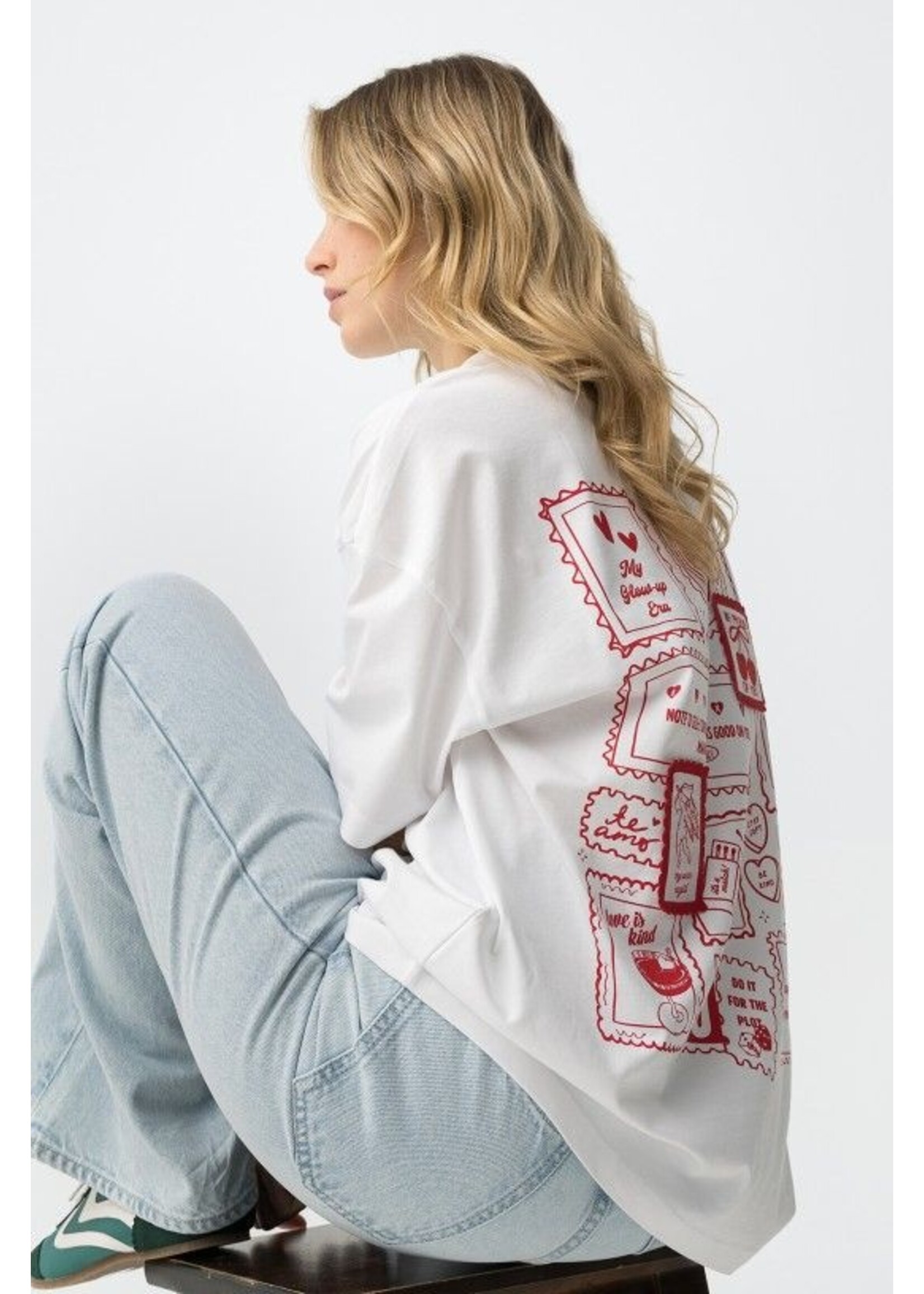 Tiffosi T-Shirt Hate 10065888 - Wit