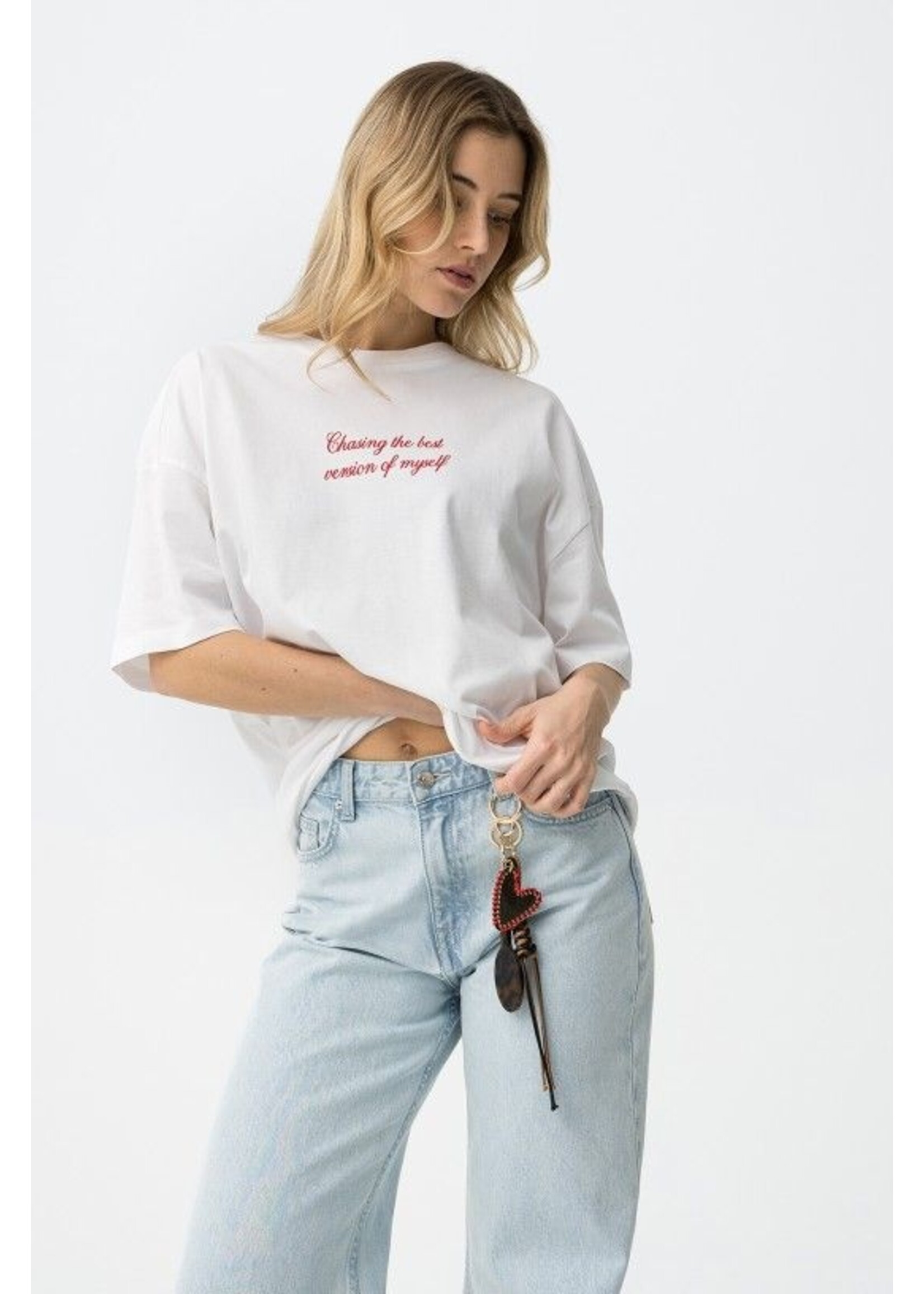 Tiffosi T-Shirt Hate 10065888 - Wit