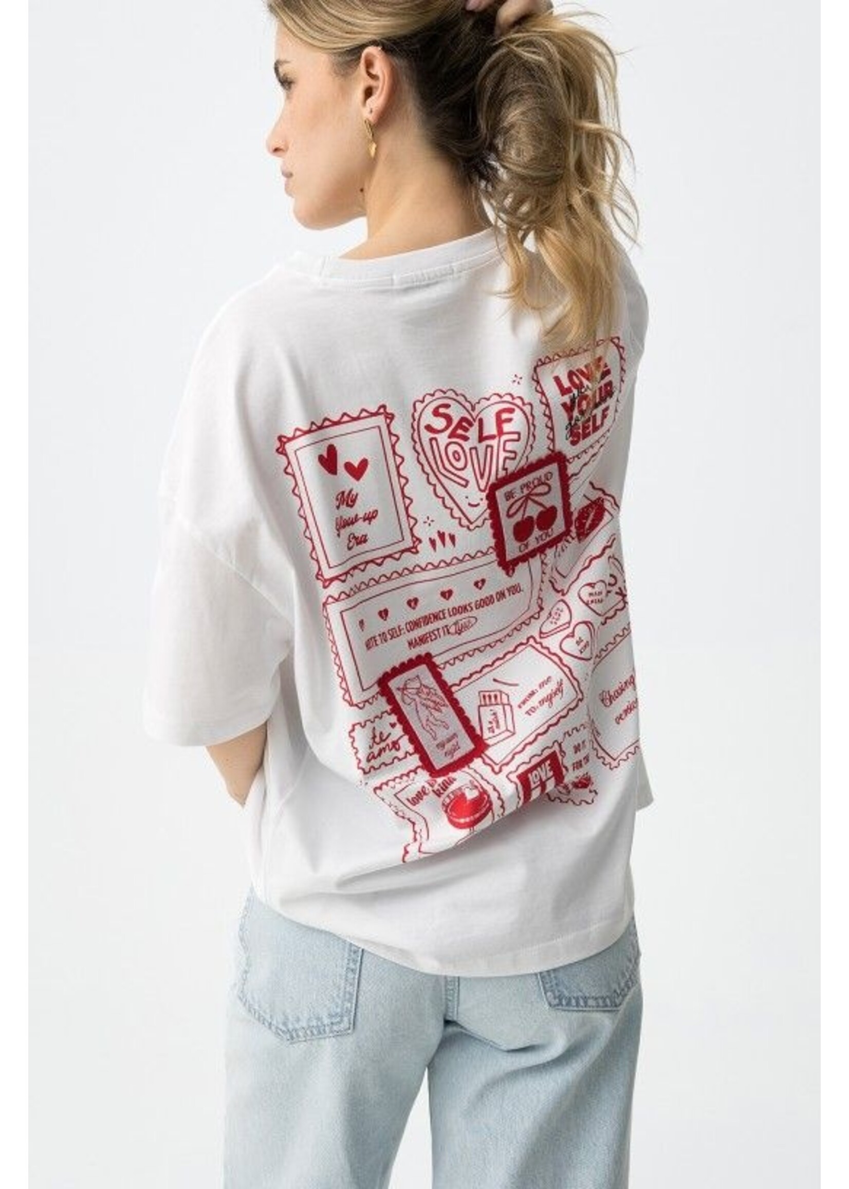 Tiffosi T-Shirt Hate 10065888 - Wit