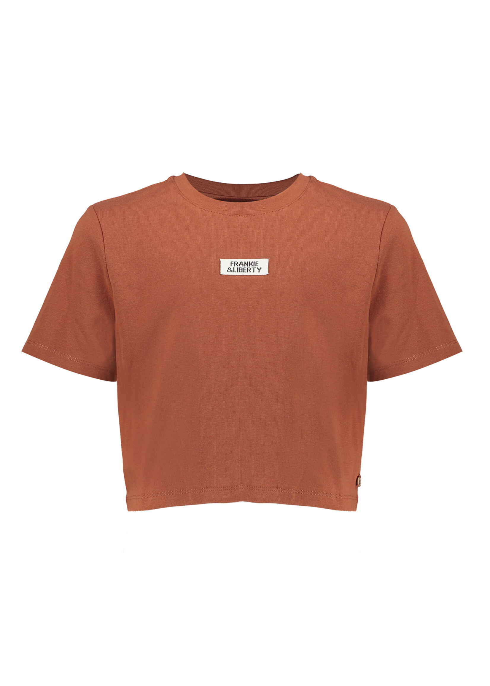 Frankie & Liberty T-shirt cropped Veltina  FL26105 - bruin