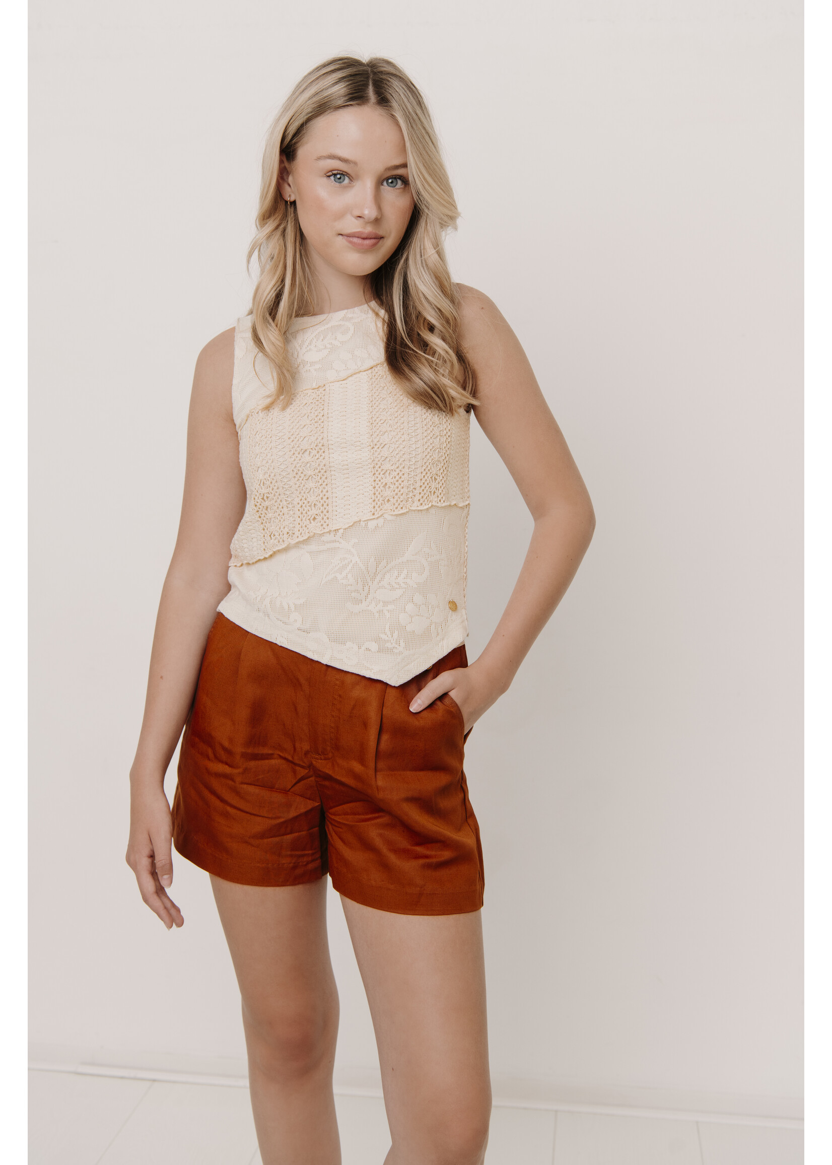 Frankie & Liberty Kort broek Vilou FL26133 - bruin