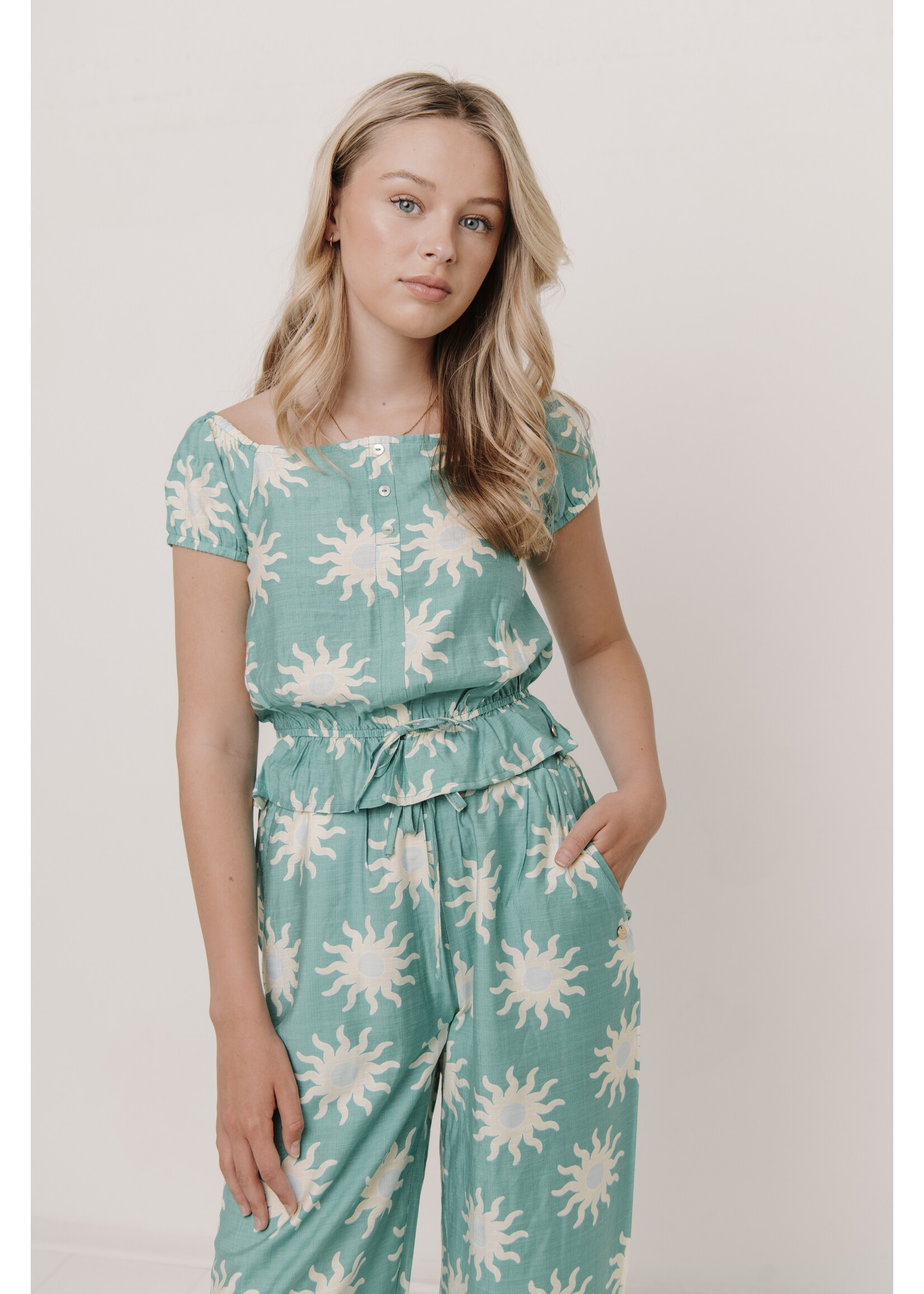 Frankie & Liberty Broek Vesper FL26122 -  groen