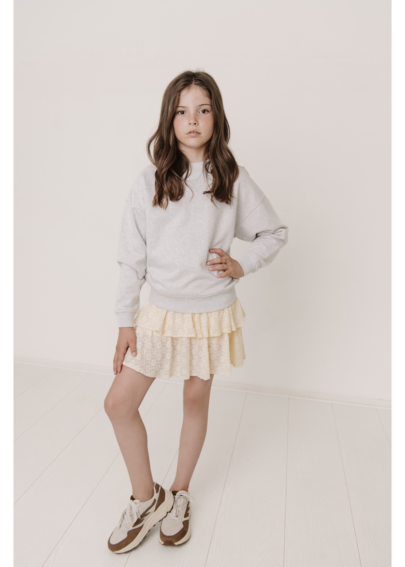 Frankie & Liberty Sweater Victoria FL26116 - lichtgrijs