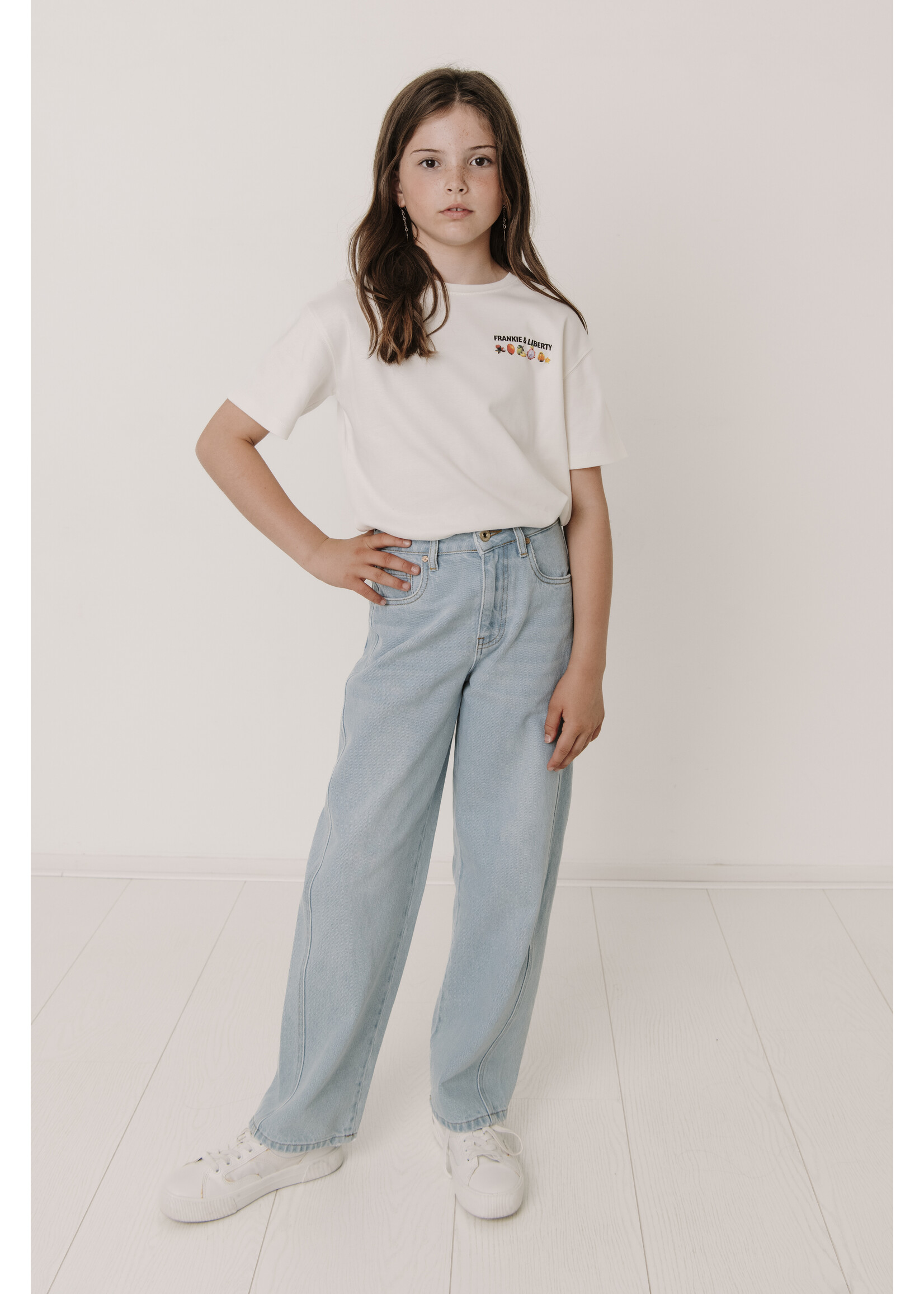 Frankie & Liberty T-shirt Valeska Fruit FL26107 - wit