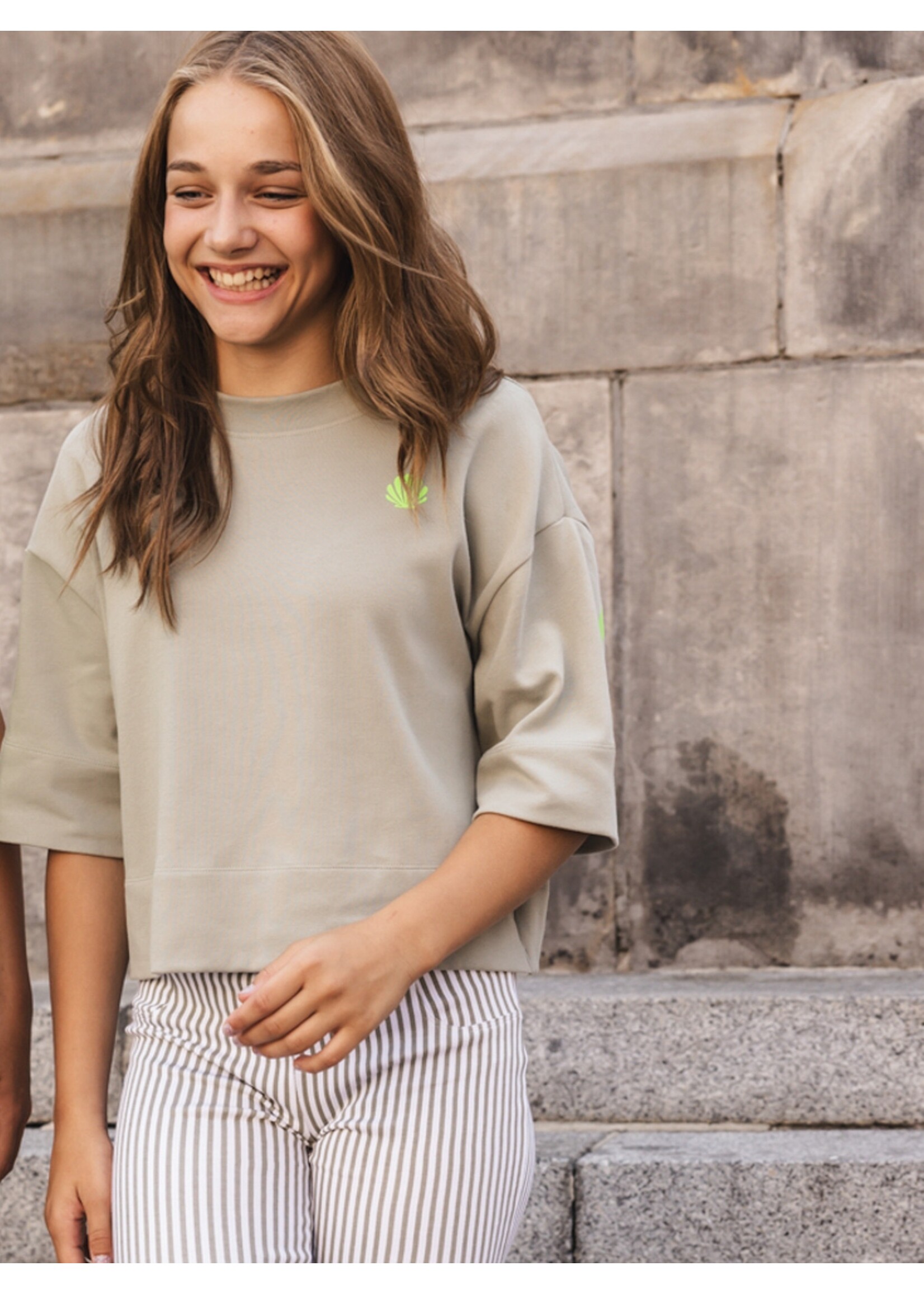 Looxs T-shirt 2612-5405-372   - beige