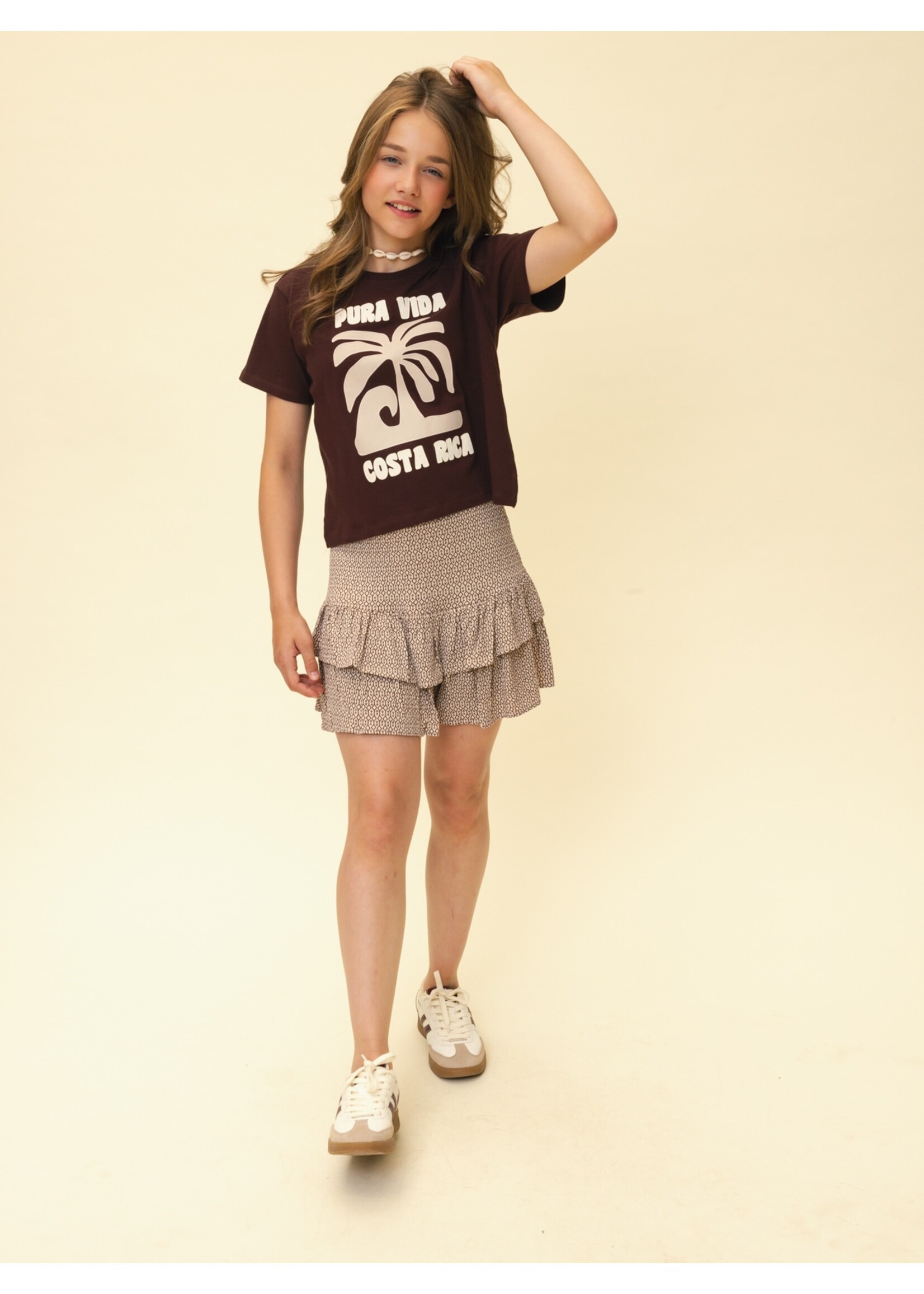 Looxs Skort broek/rokje broek 2613-5787-805 - bruin