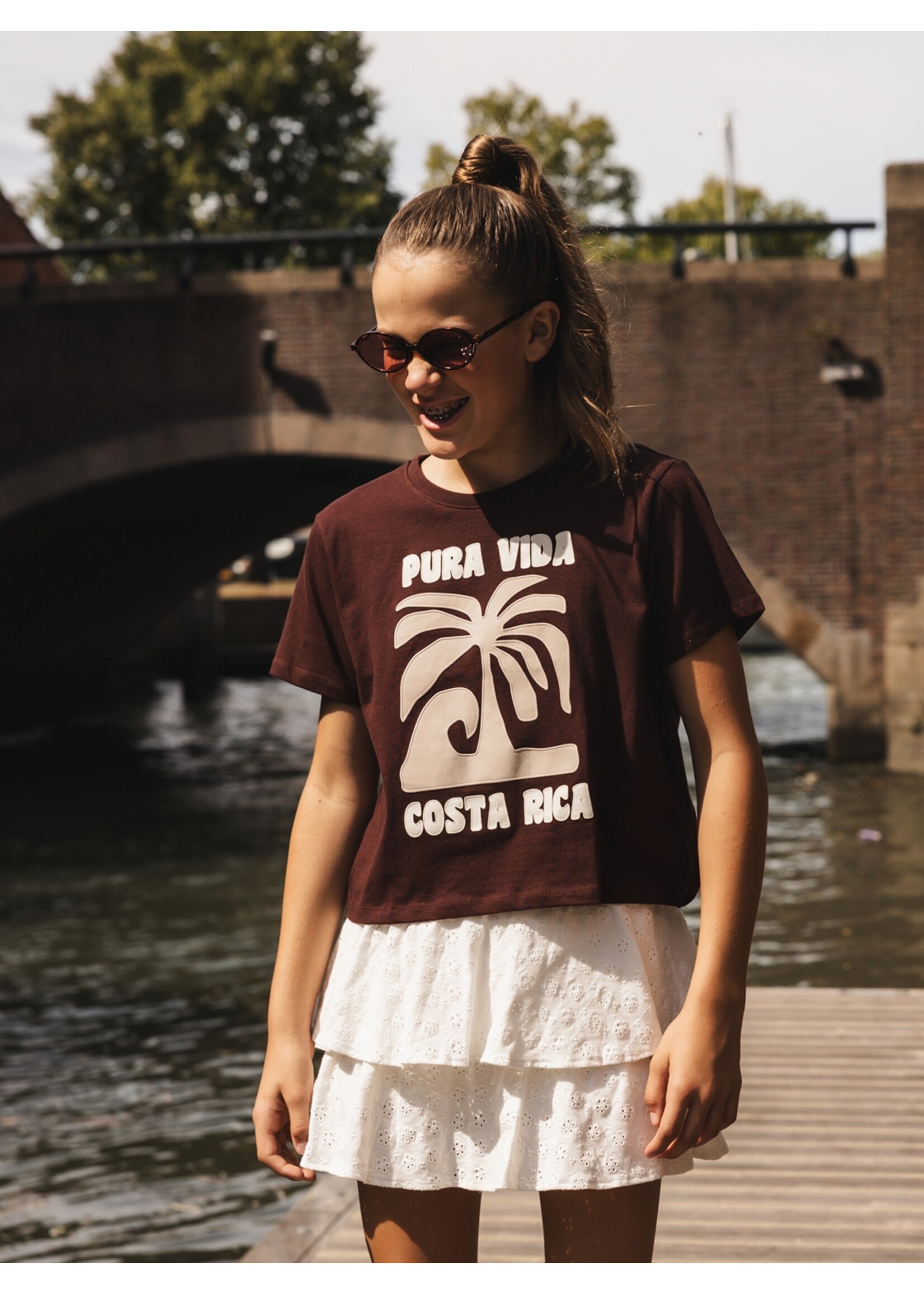 Looxs T-shirt 2613-5485-424 - chocolade bruin