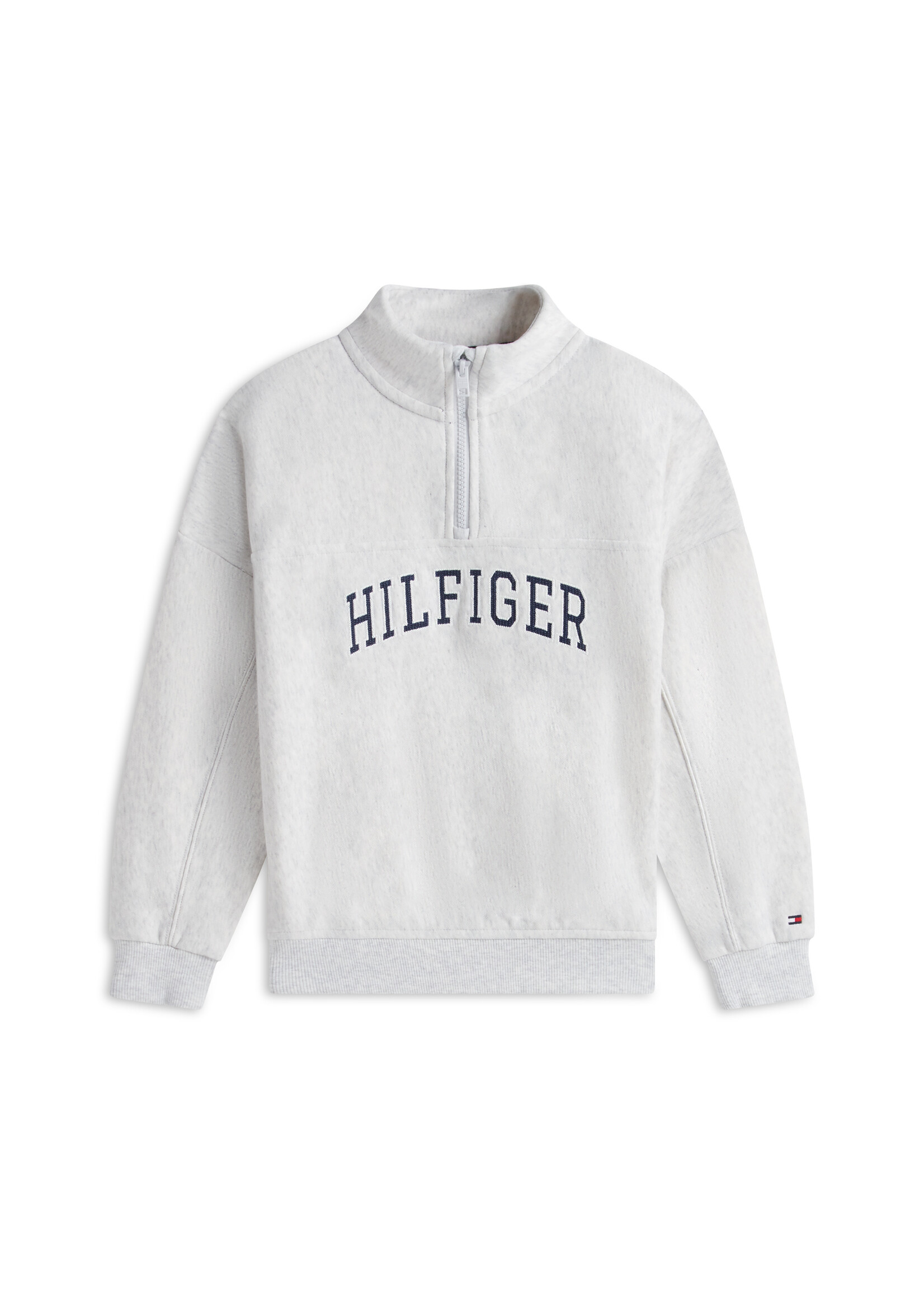 Tommy Hilfiger Sweater quarter zipp KB0KB10405P09 - light grey heather
