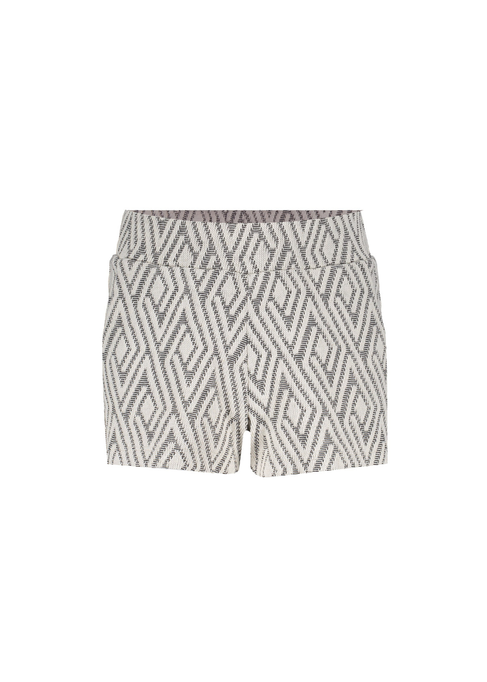 Geisha Korte broek jacquard 61103 - zwart/wit