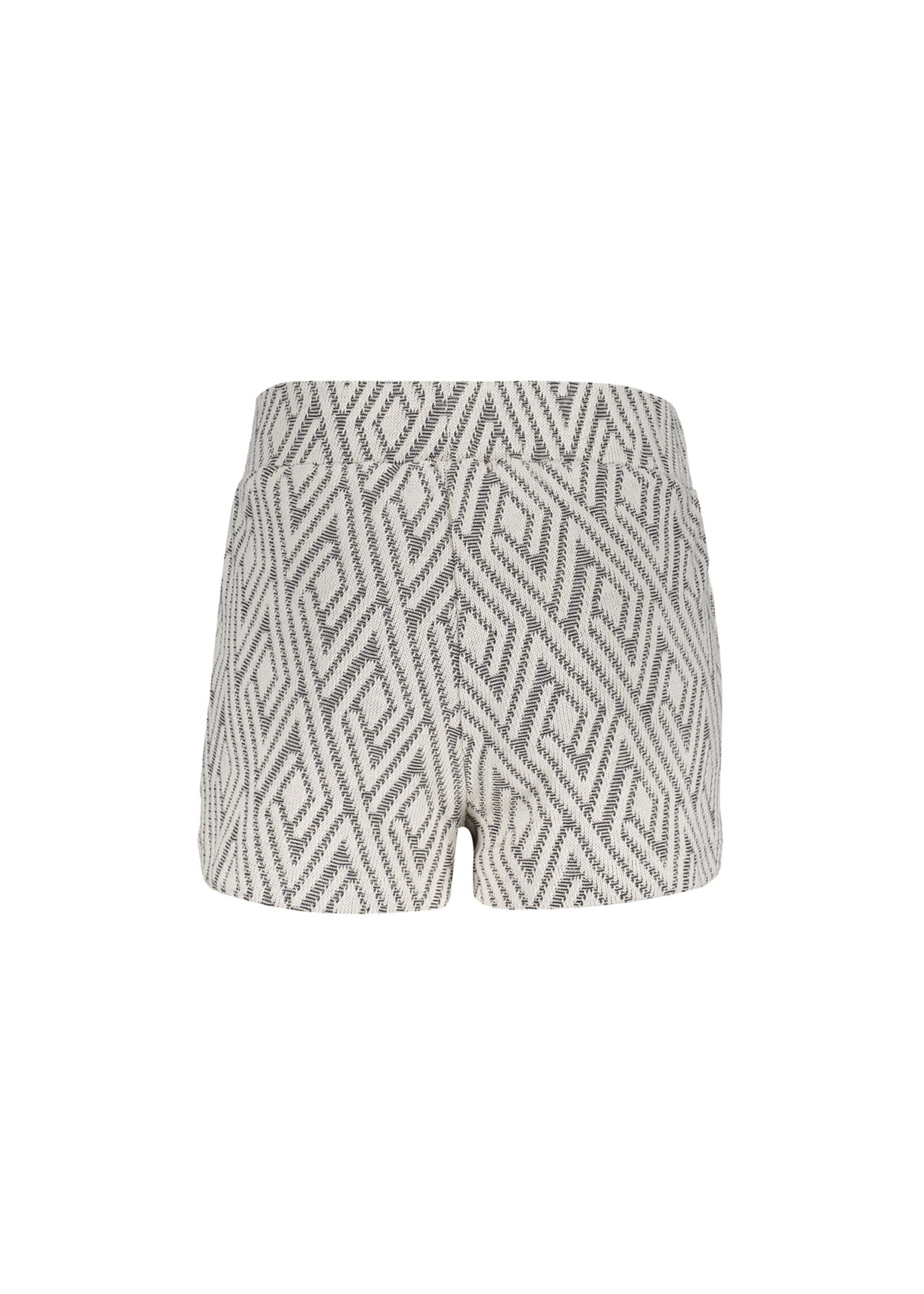 Geisha Korte broek jacquard 61103 - zwart/wit