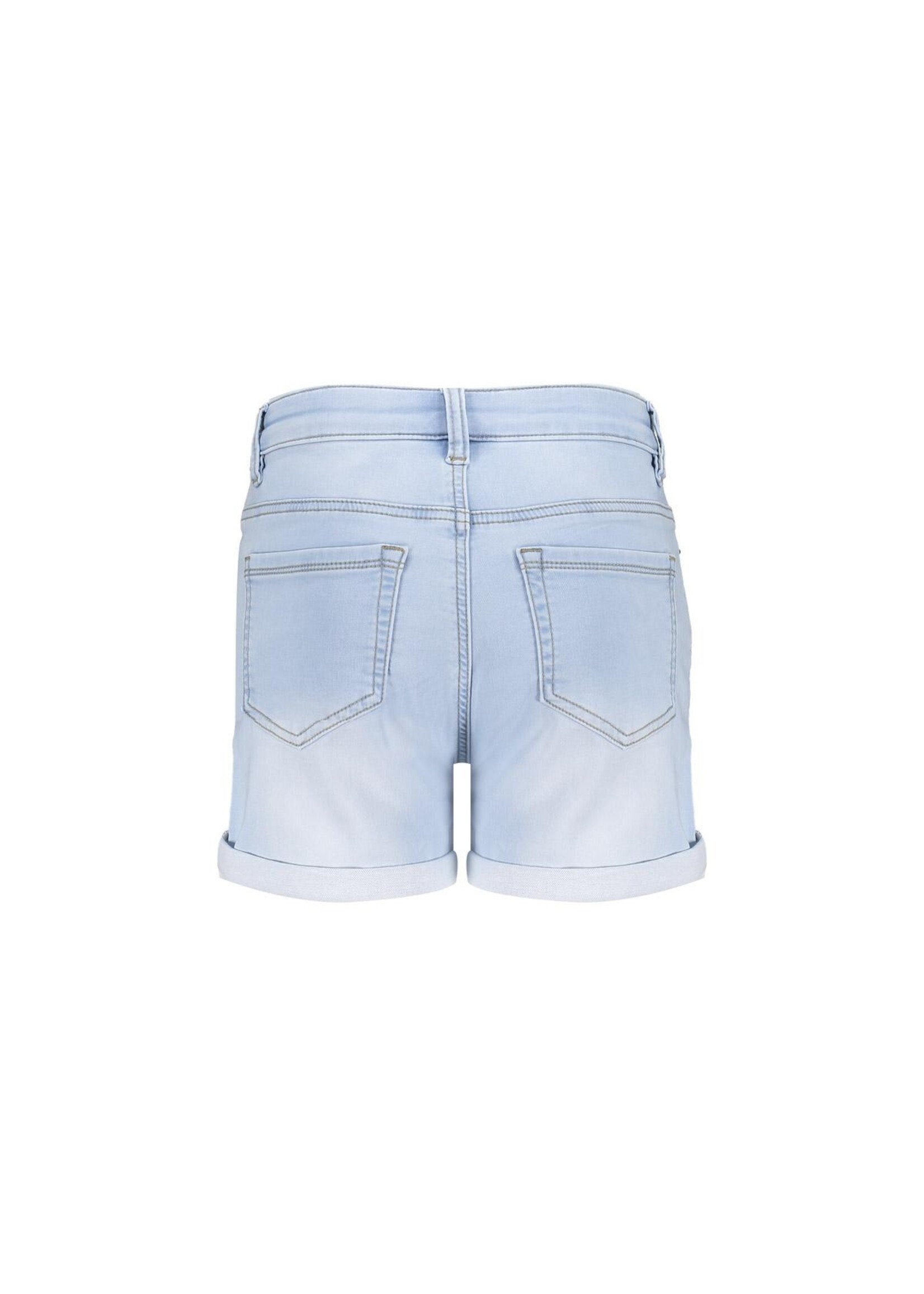 Geisha Spijkershort 61052 jogdenim - lichtblauw denim