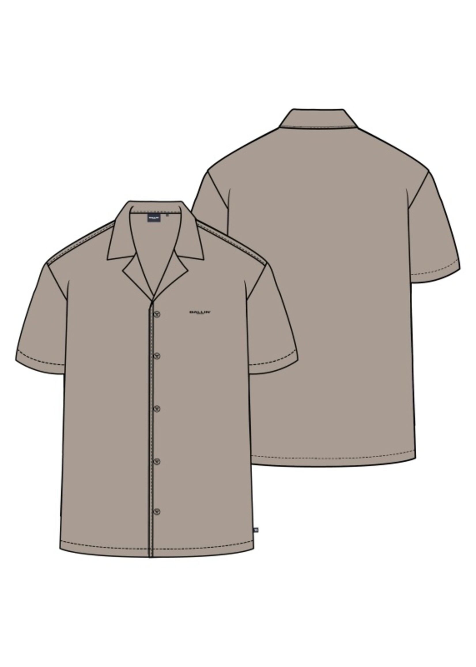 Ballin Blouse Vertical Stripes 26017244 - Taupe