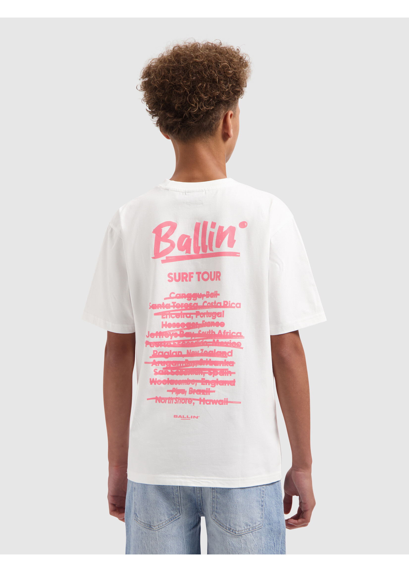 Ballin T-Shirt Surf Tour 26017132 - Wit