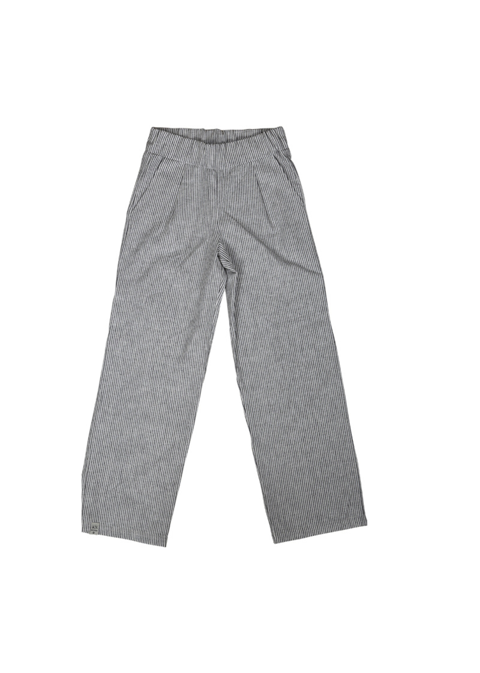 Kiestone Broek Semmy KS1377 - zwart gestreept