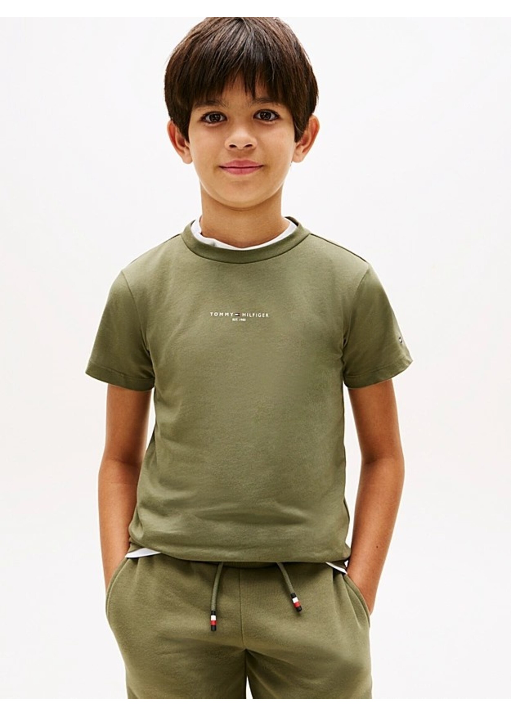 Tommy Hilfiger Set t-shirt en short KB0KB09666PLI - battle green