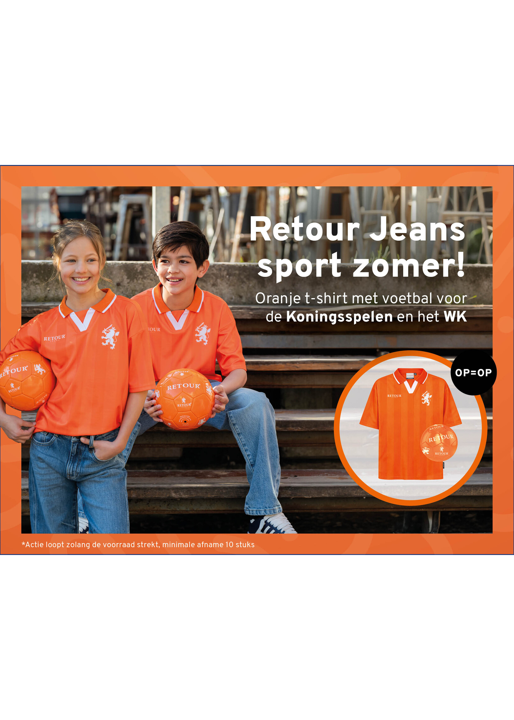 Retour Jeans T-Shirt Winner (RJB-062-230) - oranje