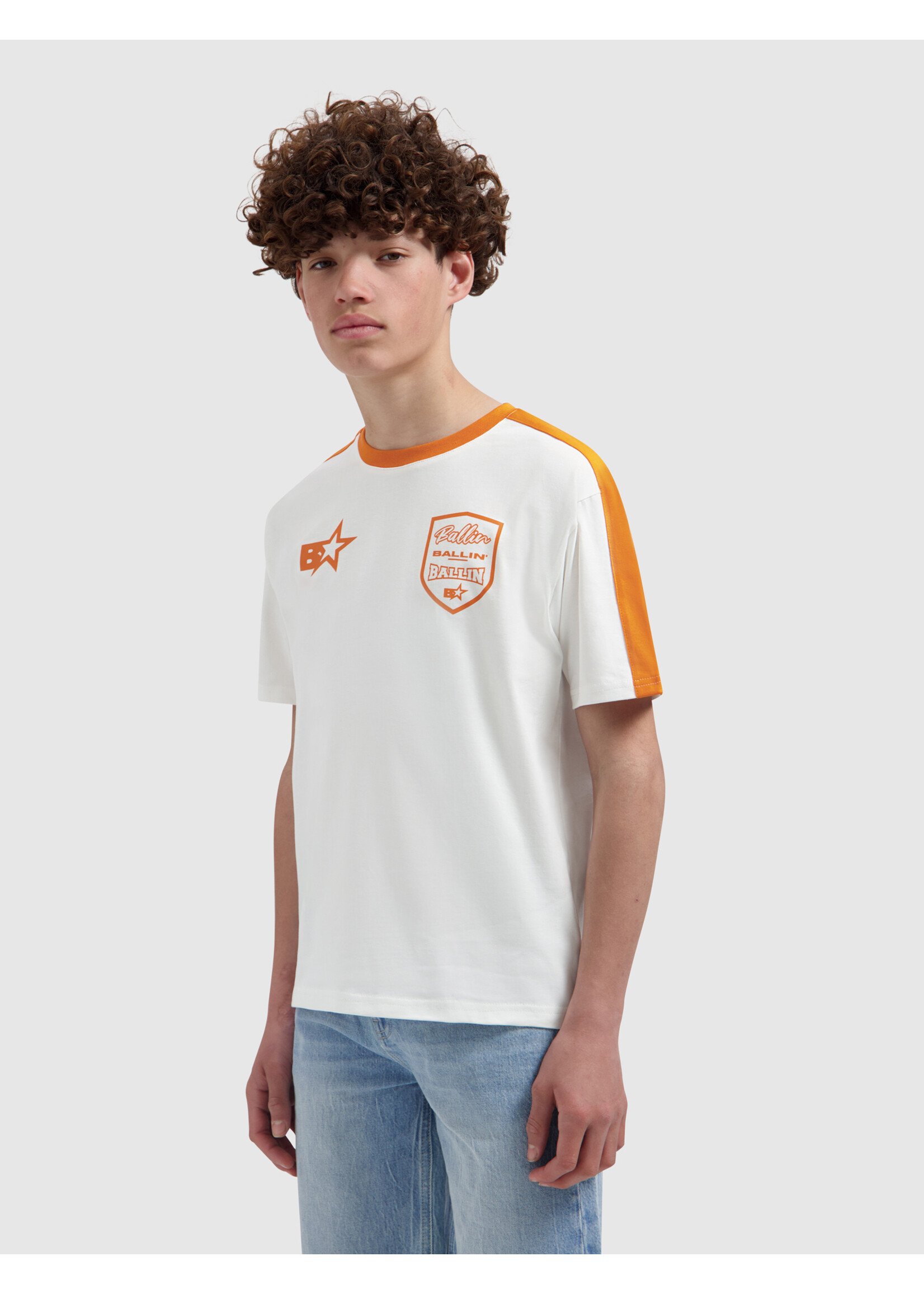 Ballin T-Shirt WK voetbal 26027101 - wit