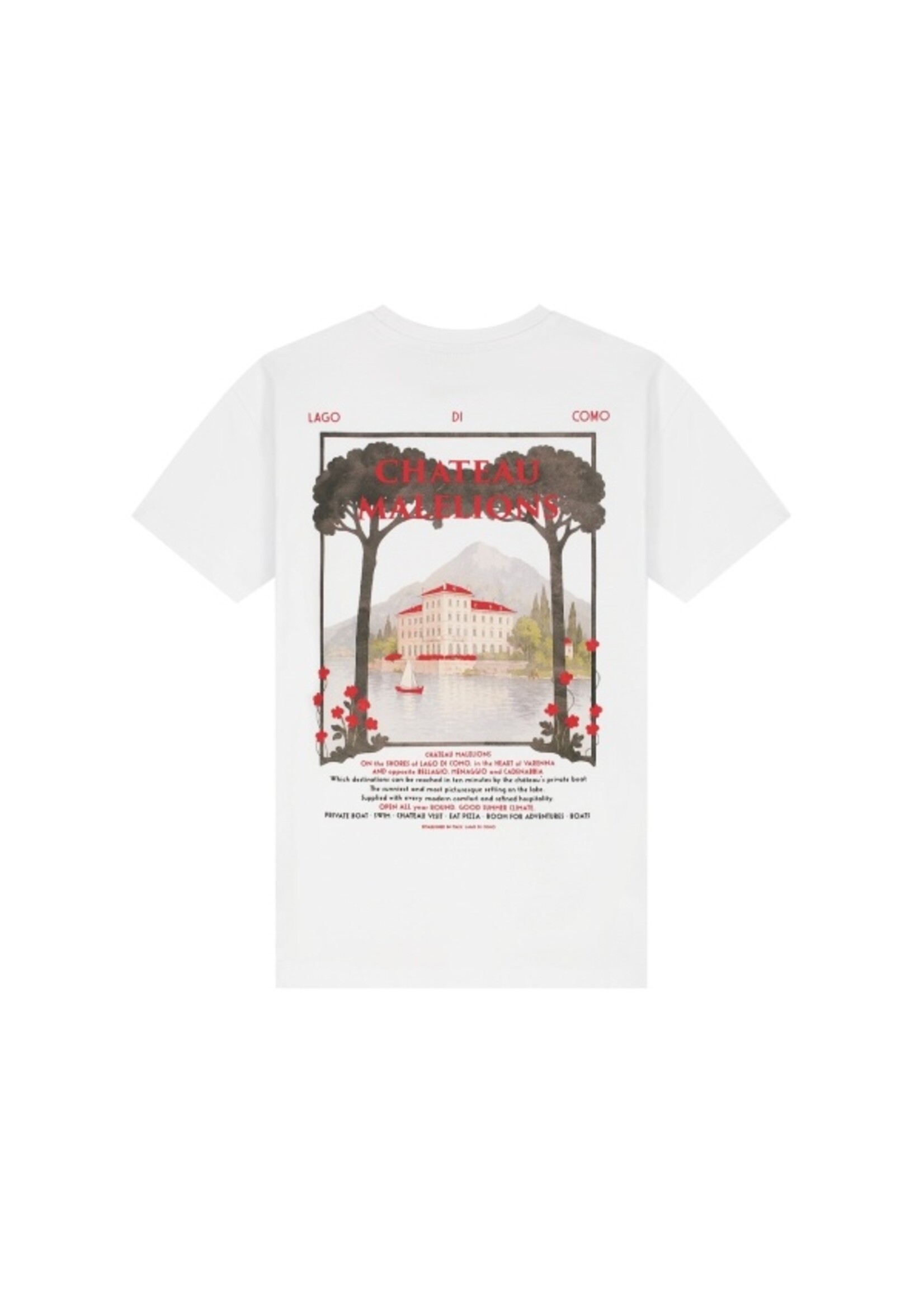 Malelions Malelions Junior Relaxed Chateau T-Shirt (MJB30026005) - oceaan grijs