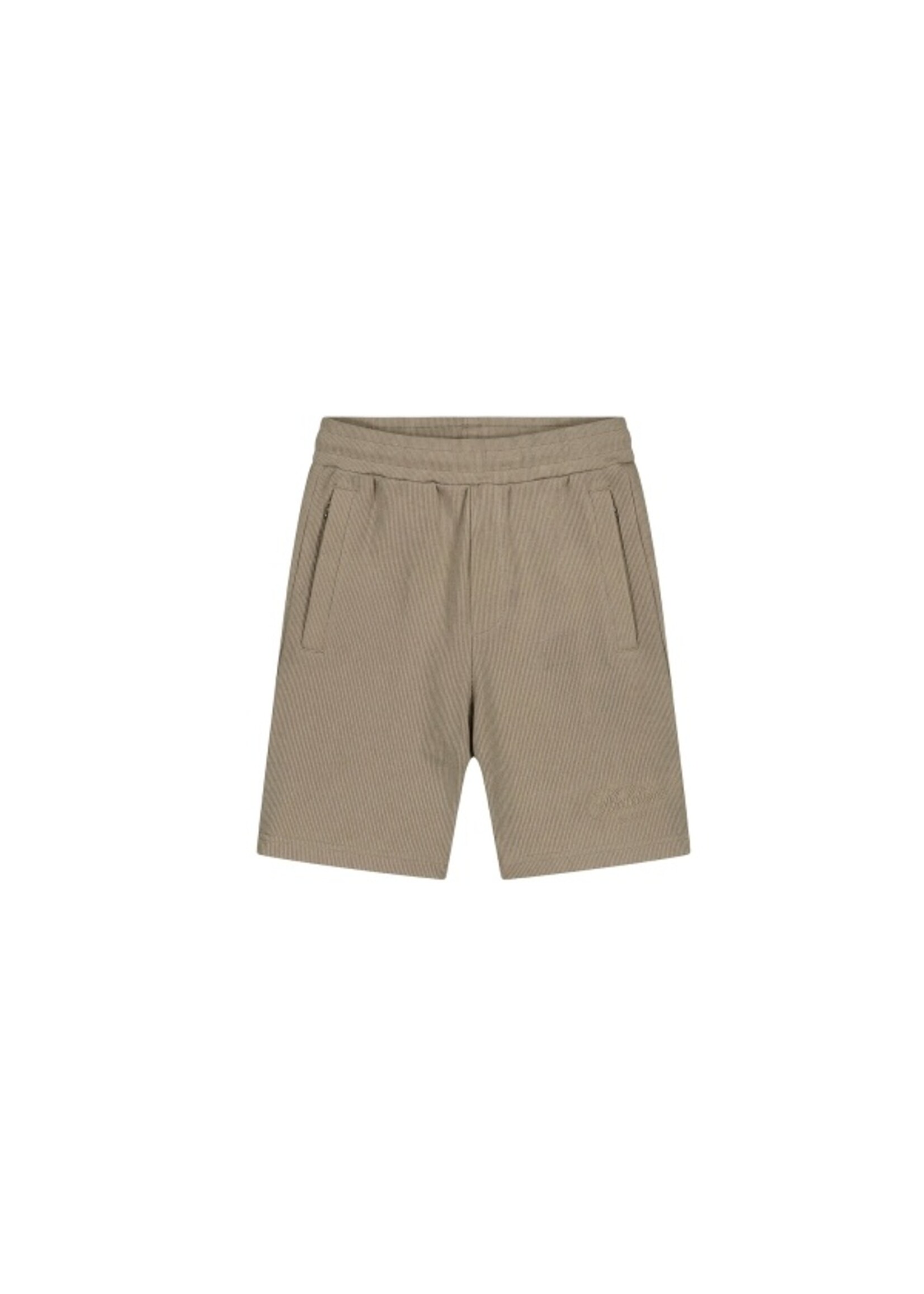 Malelions Malelions Junior Ribbed Script Shorts (MJB30026017) - olijf groen