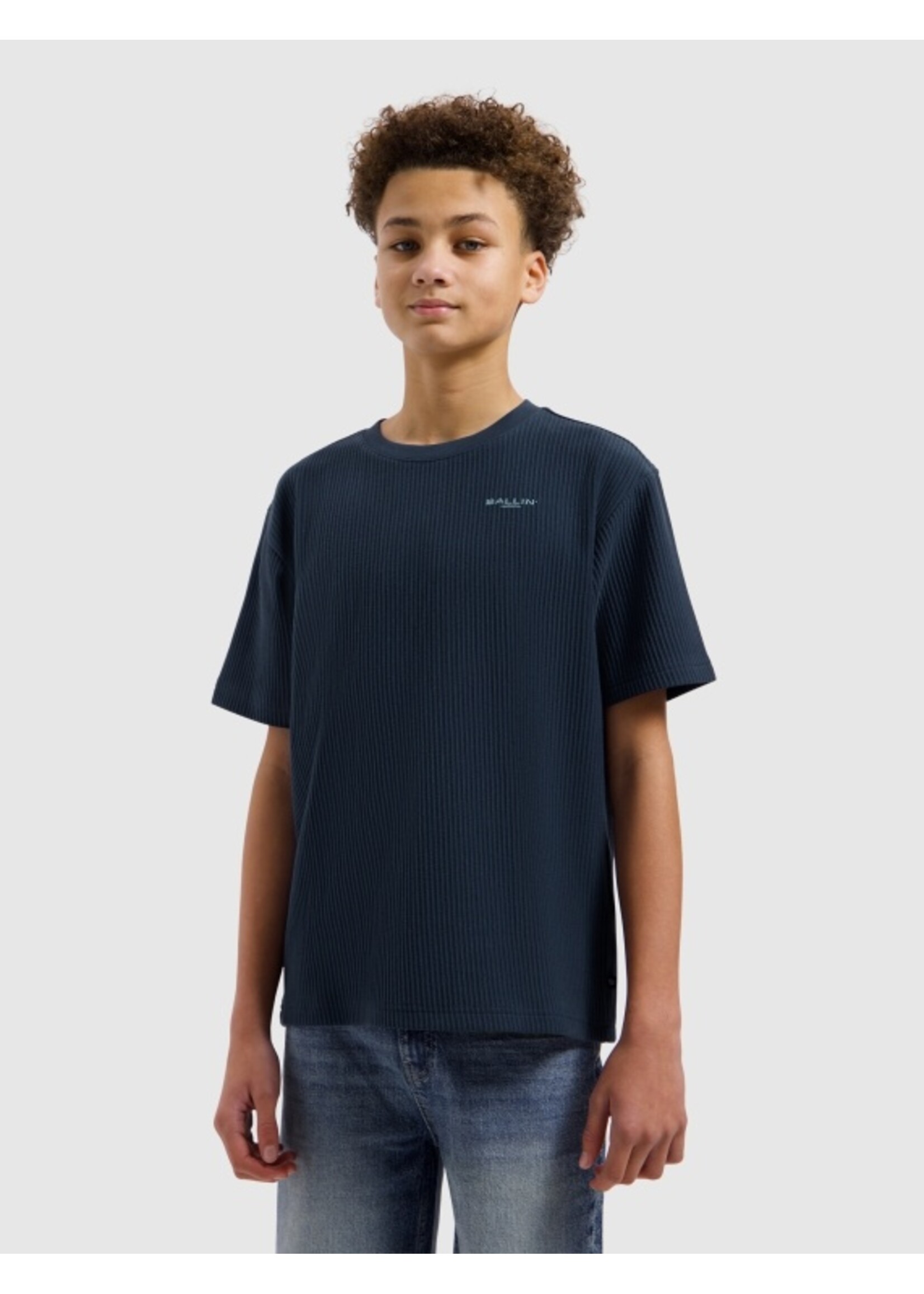 Ballin T-Shirt Vertical Stripes 26017144 - Navy