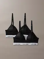Calvin Klein Bh G80G8007410SA - 2PK TRIANGLE - black -white