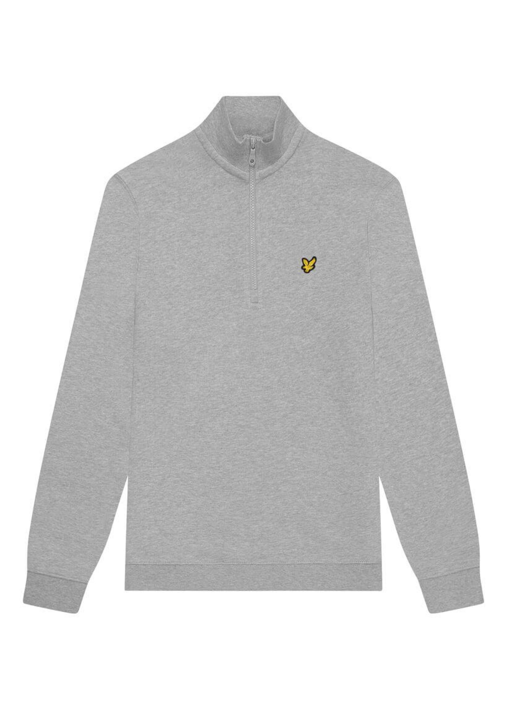 Lyle & Scott Quarter Zip trui MLB2003V - licht grijs gemêleerd D24