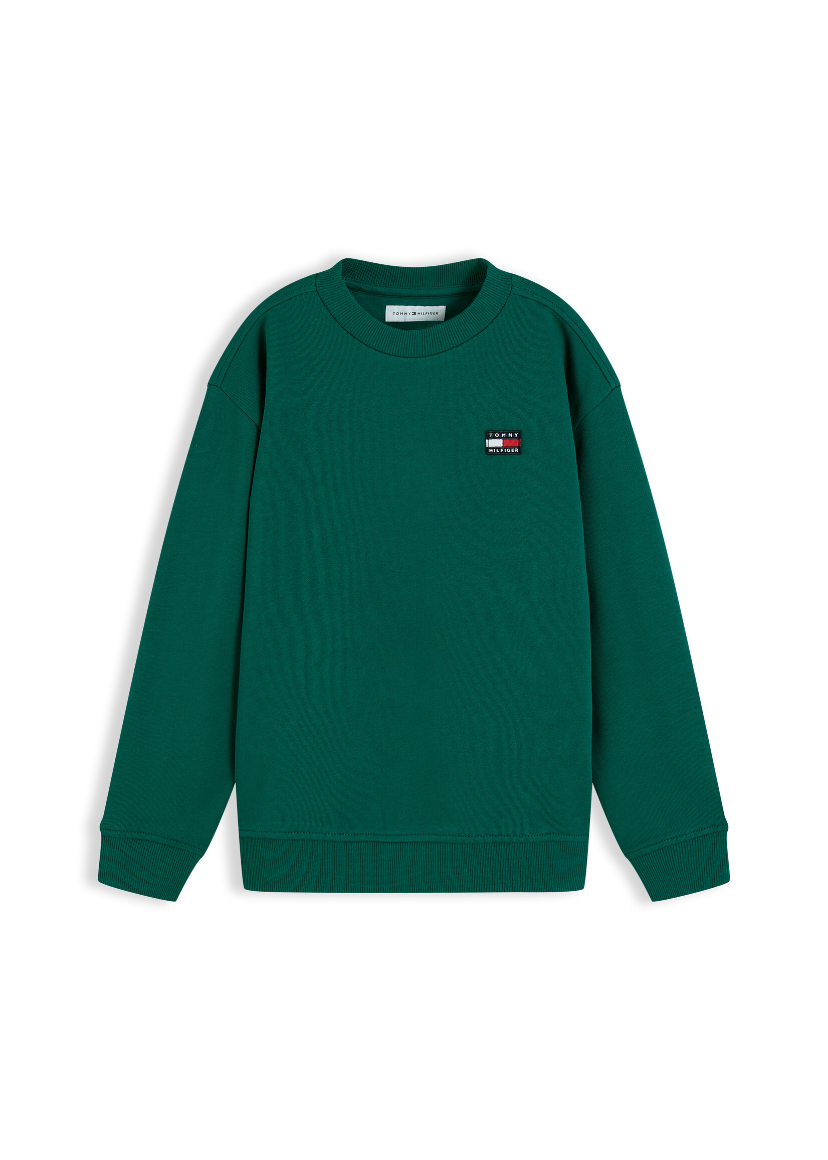 Tommy Hilfiger Sweater KS0KS00769L6N - FLAG HERITAGE CREWNECK - groen