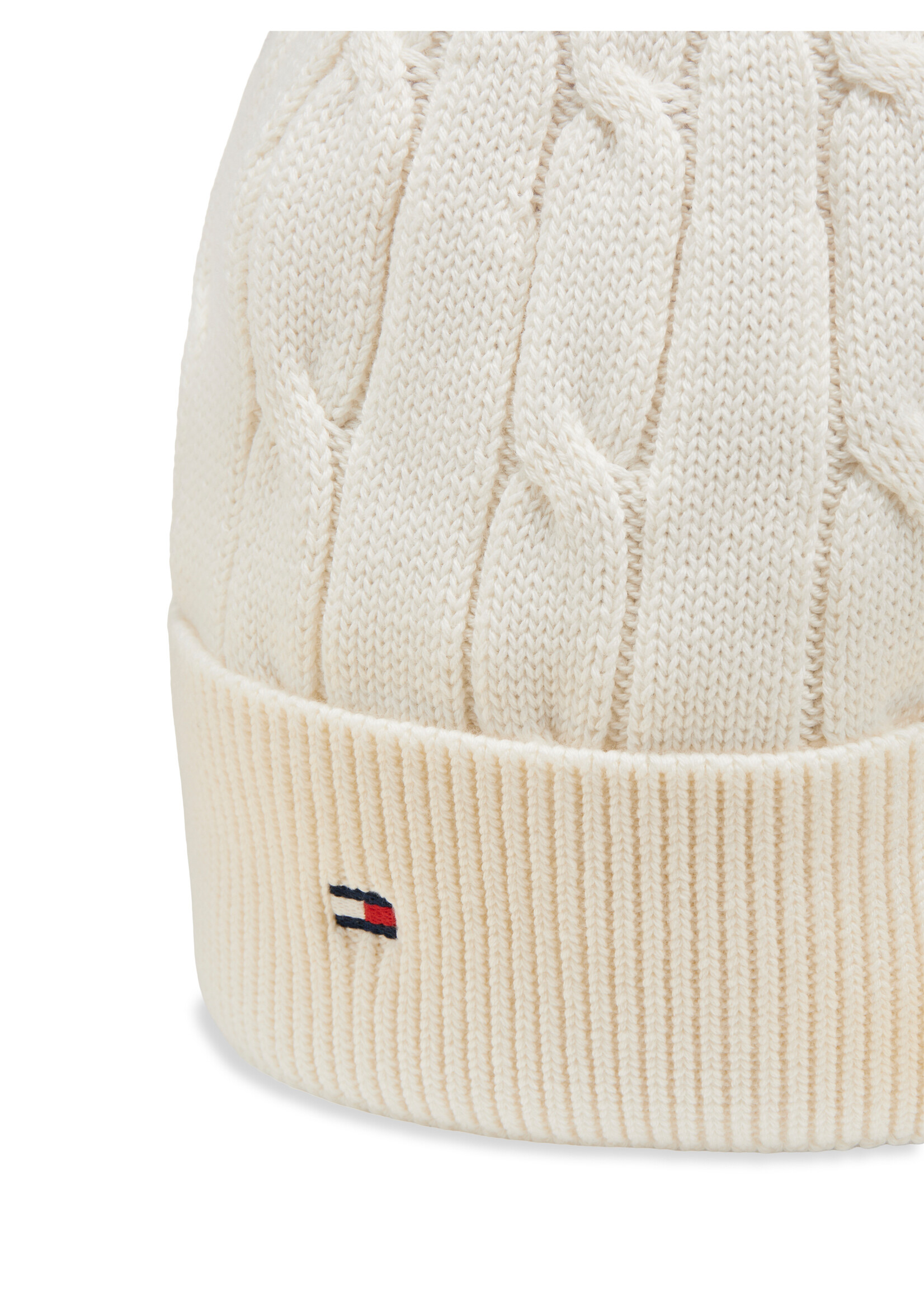 Tommy Hilfiger Beanie  KA0KA00101Z00 - ESSENTIAL CABLE BEANIE - beige