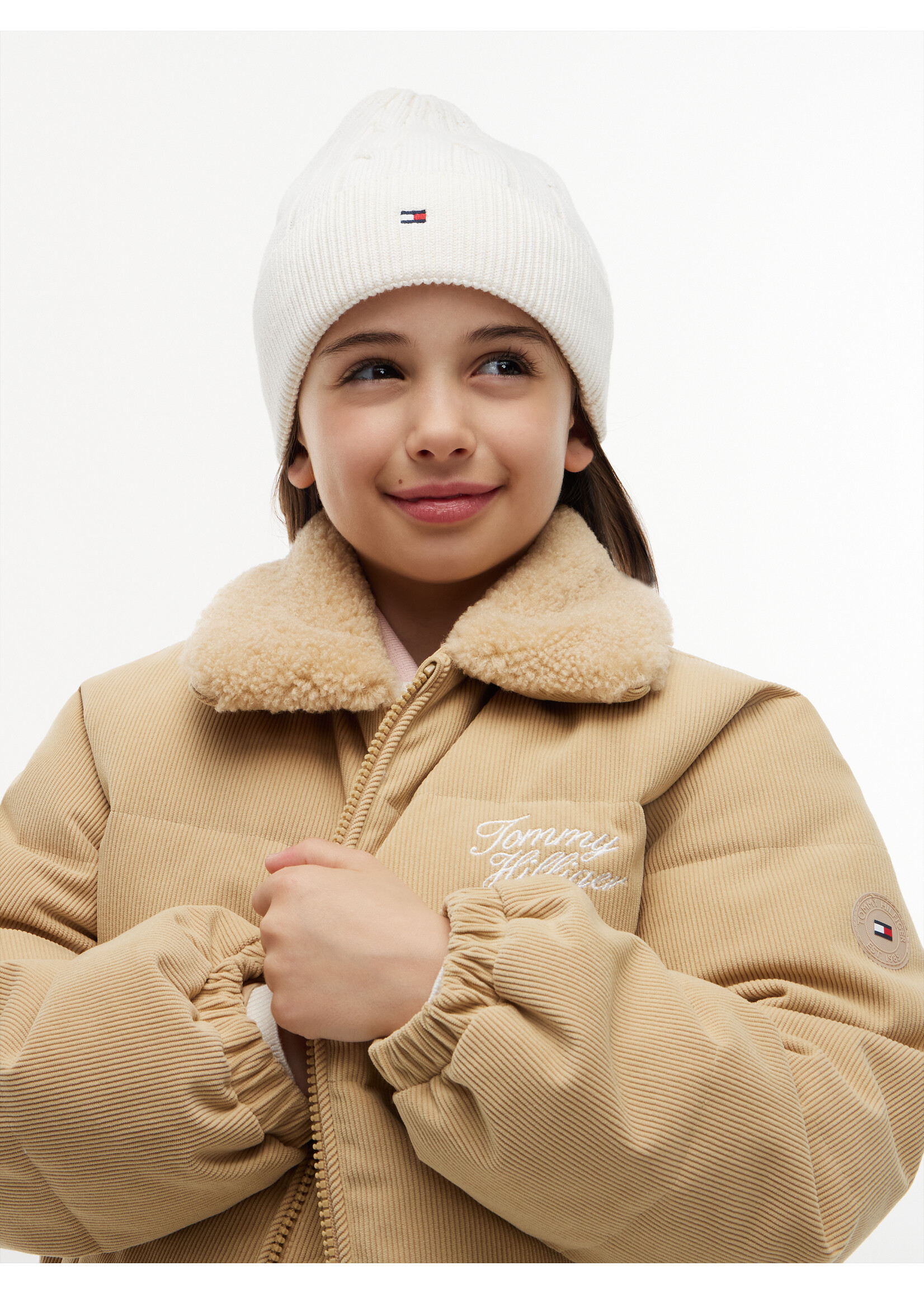 Tommy Hilfiger Beanie  KA0KA00101Z00 - ESSENTIAL CABLE BEANIE - beige