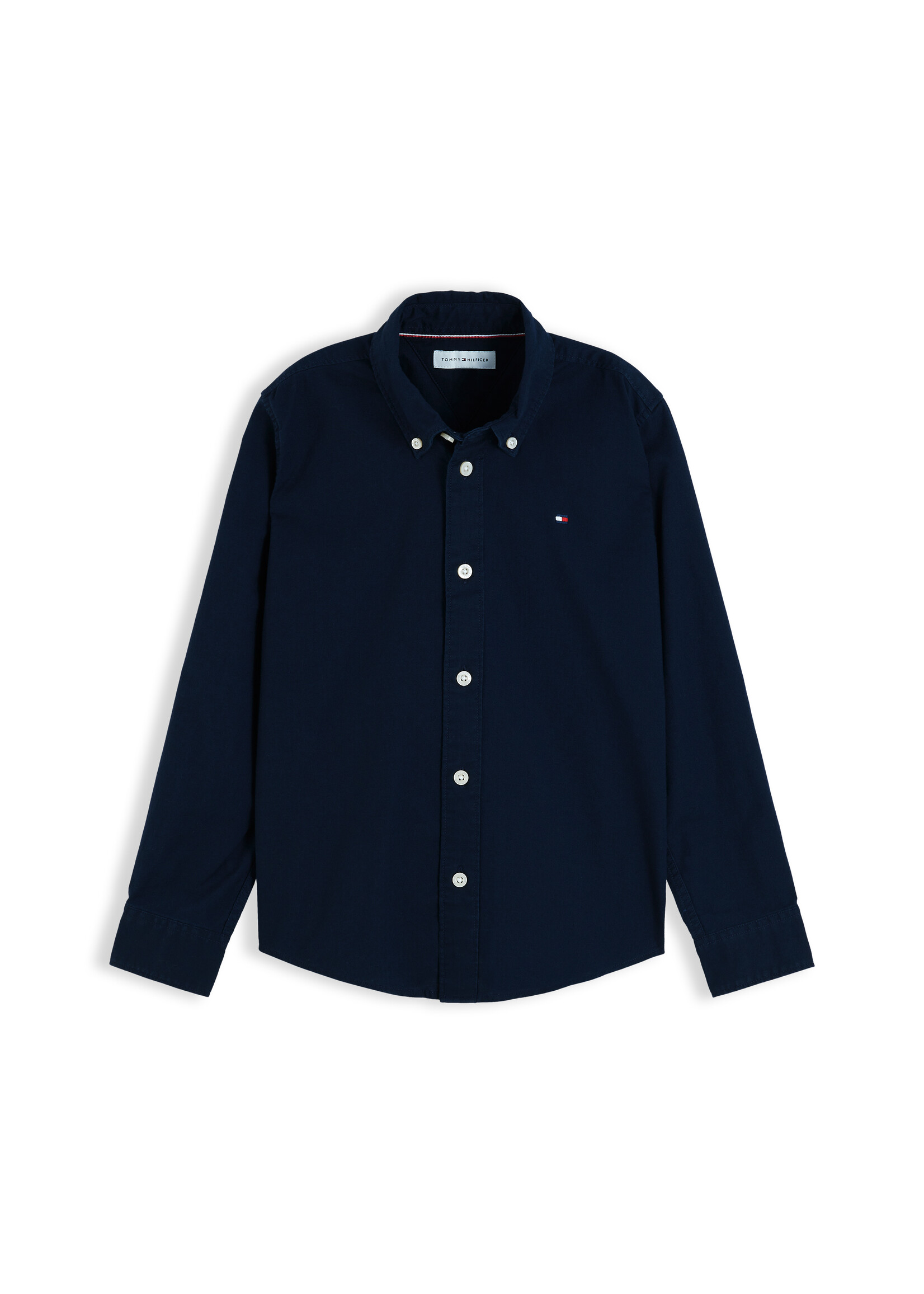 Tommy Hilfiger Overhemd KB0KB10192C1G - FLAG OXFORD SHIRT - donkerblauw