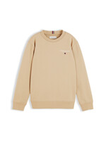 Tommy Hilfiger Sweater KB0KB10766AB9 - ESSENTIAL LOGO SWEATSHIRT - beige