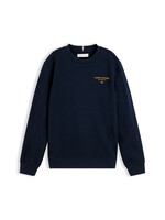 Tommy Hilfiger Sweater KB0KB10766C1G - ESSENTIAL LOGO SWEATSHIRT - donkerblauw