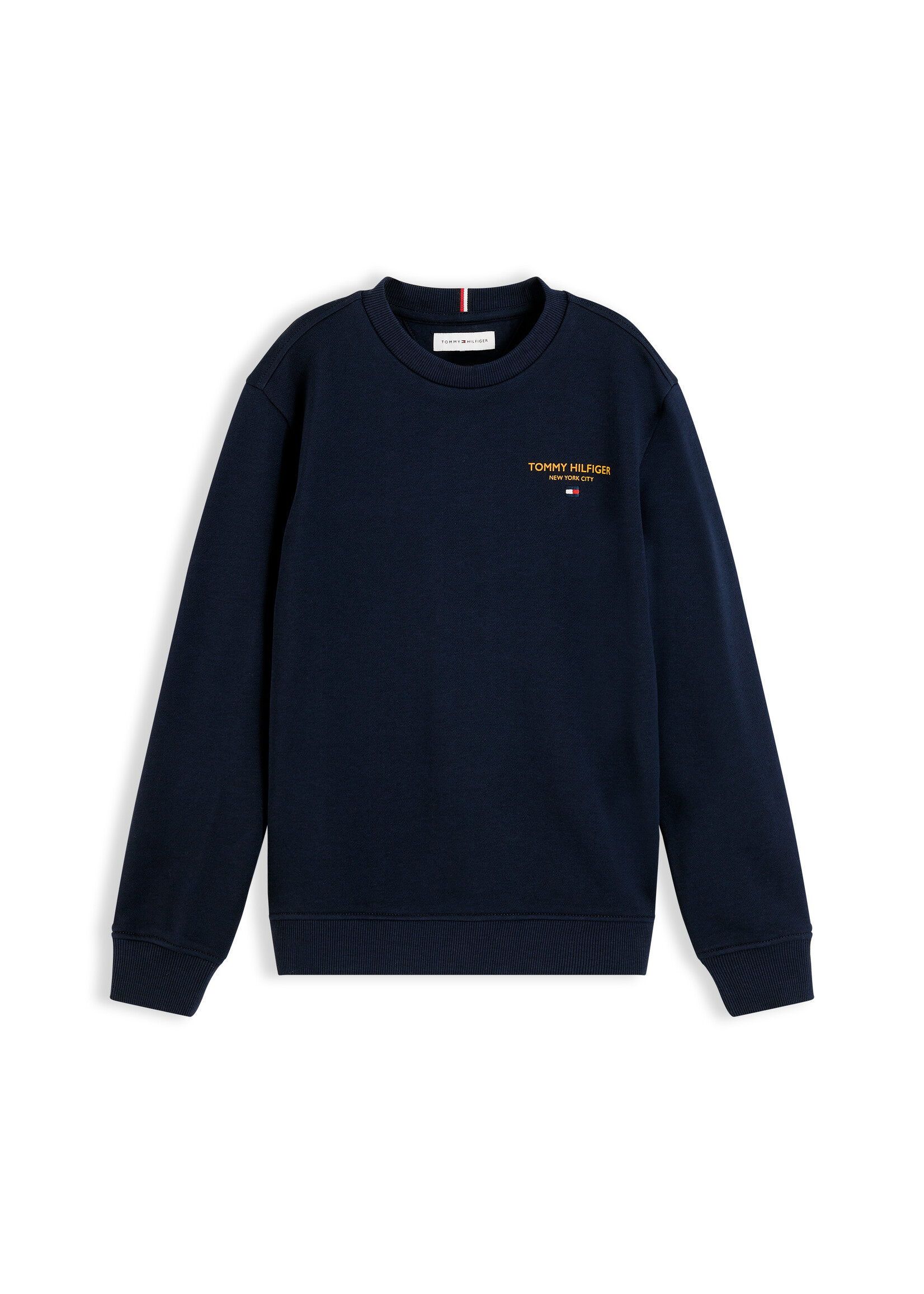 Tommy Hilfiger Sweater KB0KB10766C1G - ESSENTIAL LOGO SWEATSHIRT - donkerblauw