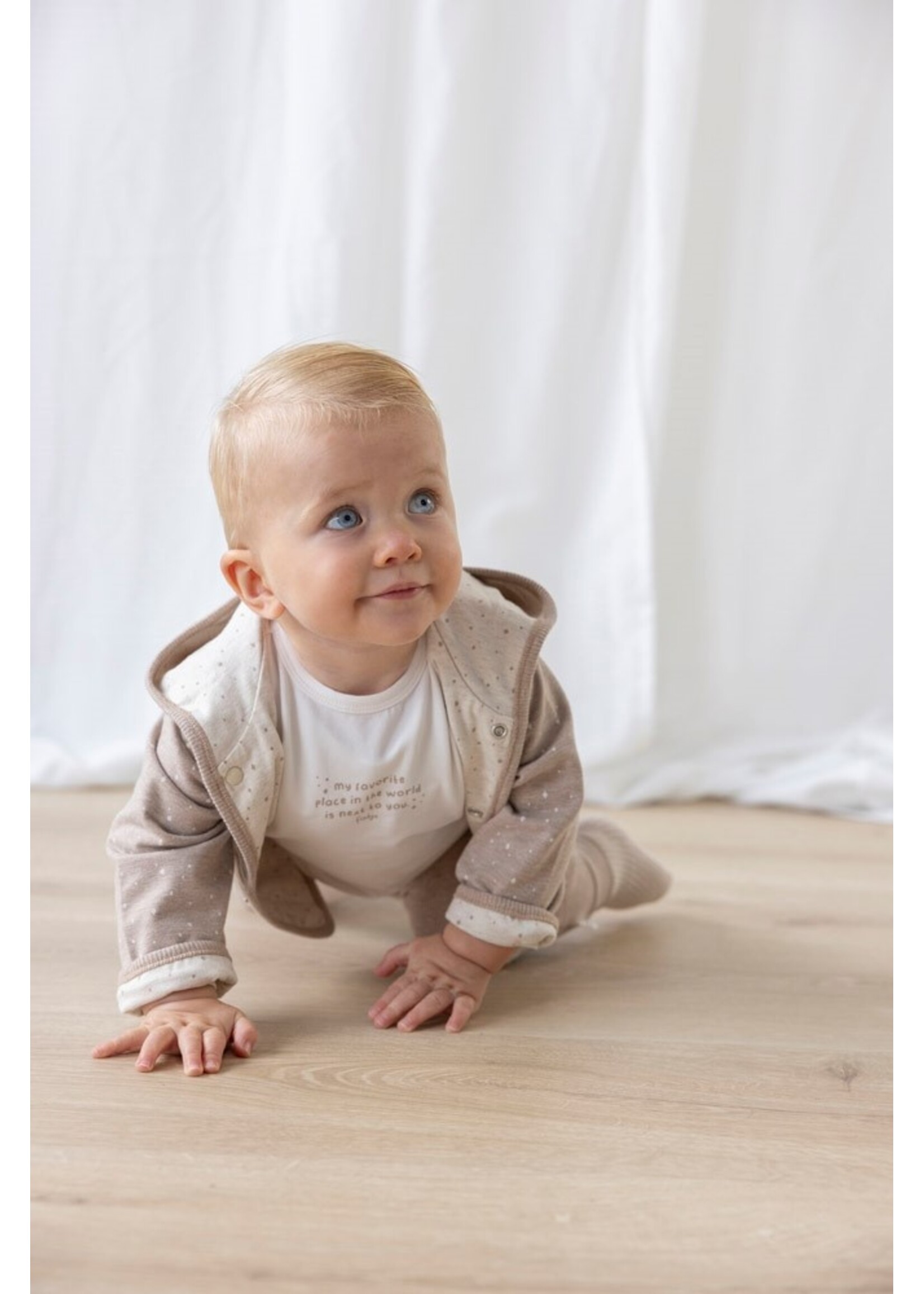 Feetje Jasje, omkeerbaar, 51800322 - taupe melange