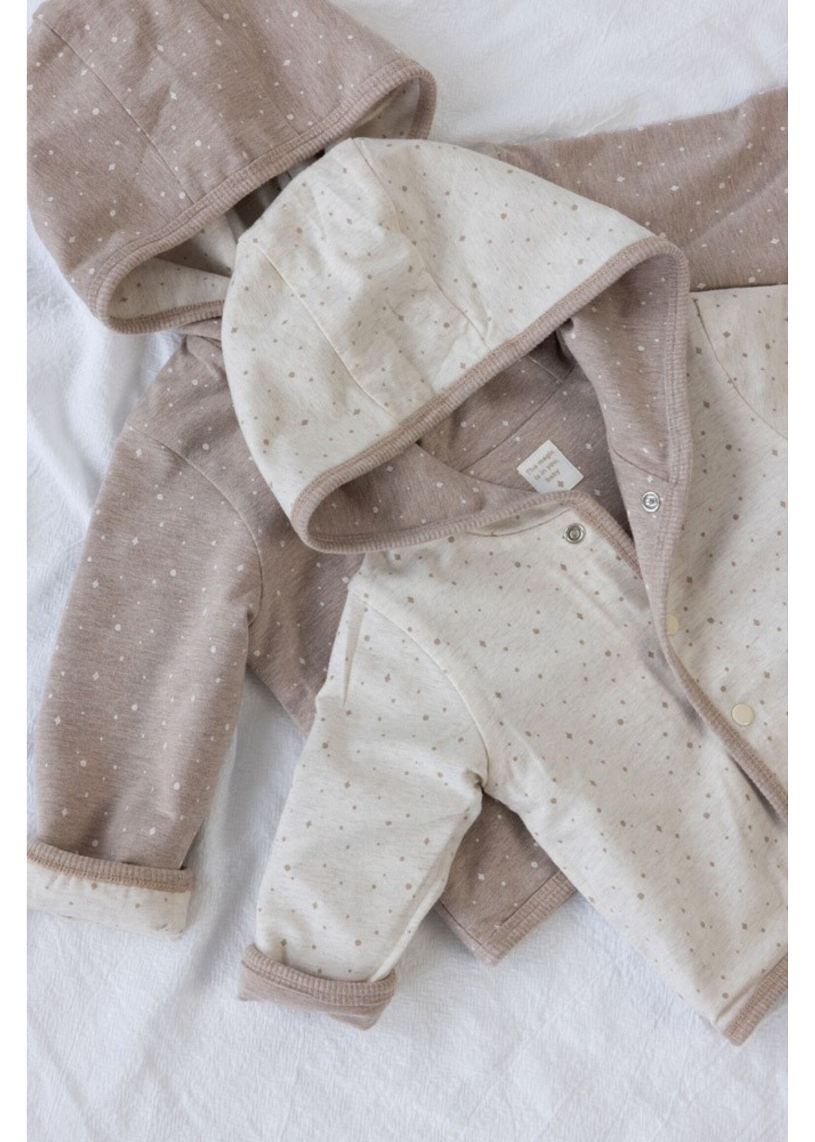 Feetje Jasje, omkeerbaar, 51800322 - taupe melange
