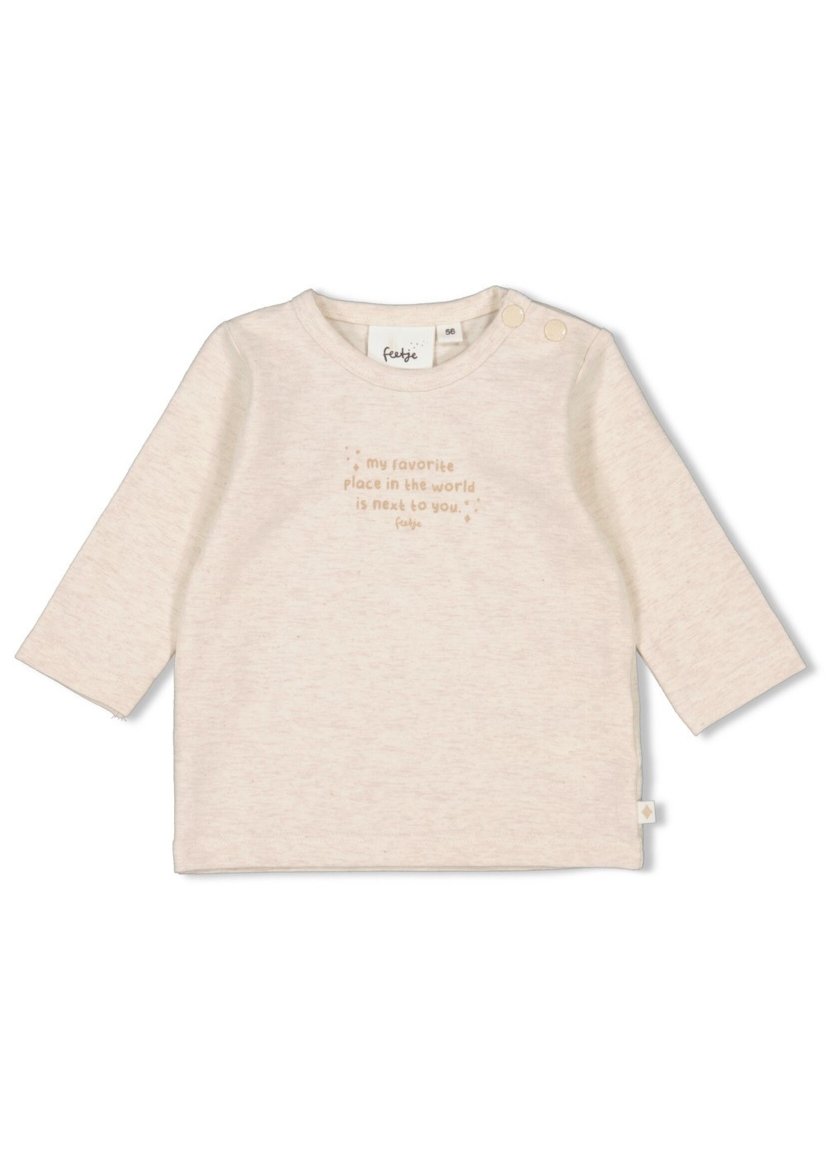 Feetje Shirt 51602277- roomwit gemelleerd