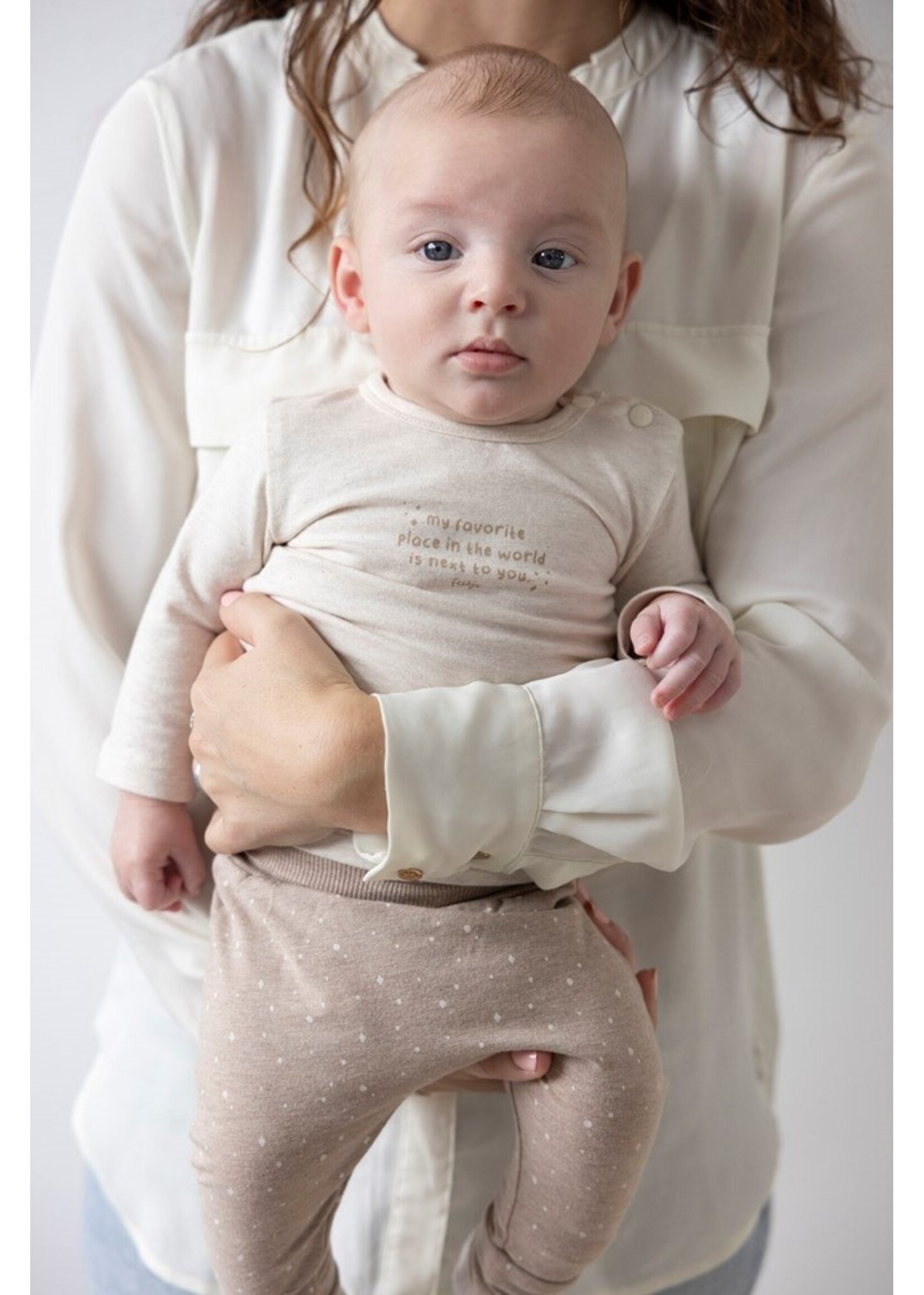 Feetje Shirt 51602277- roomwit gemelleerd