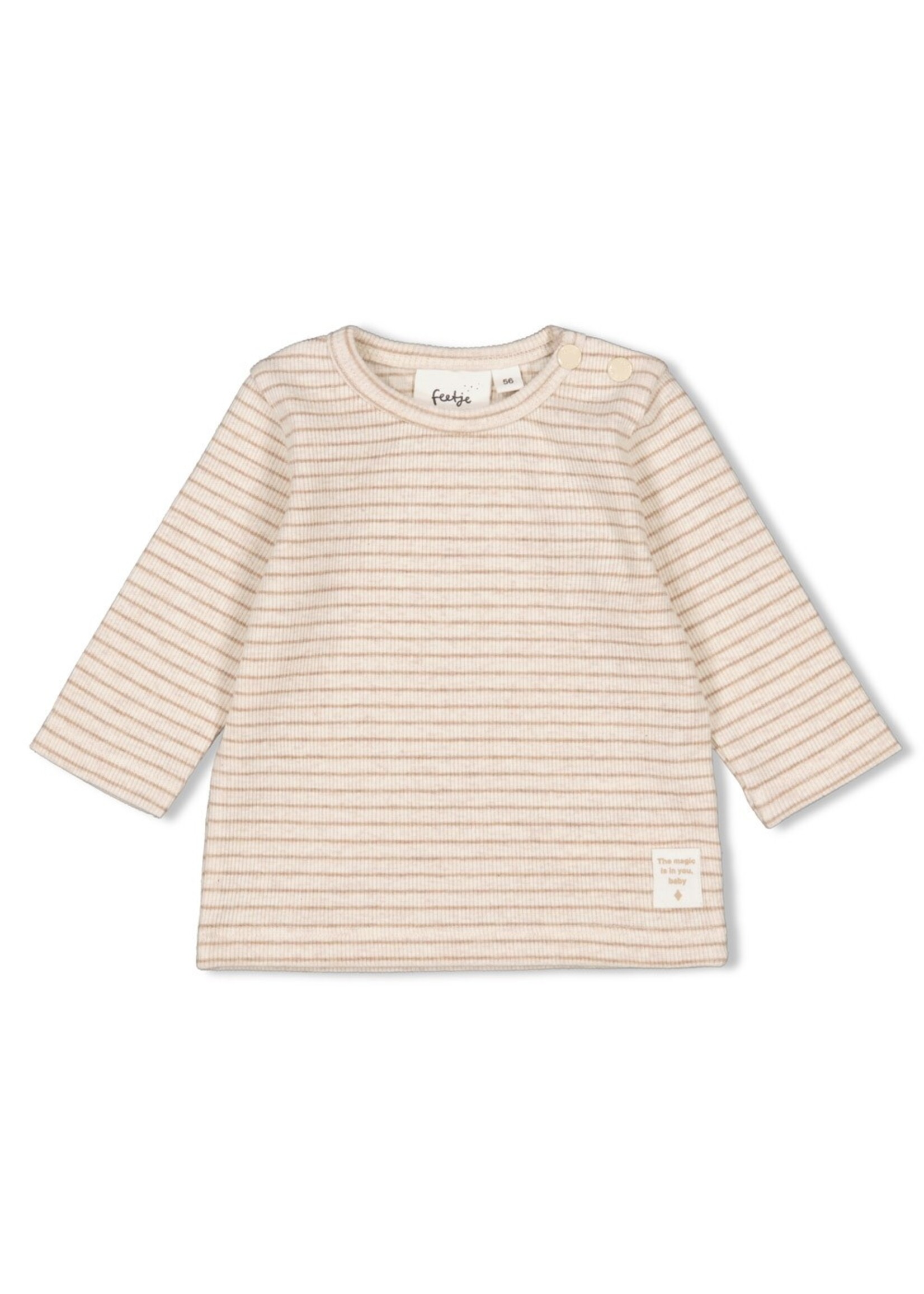 Feetje Shirt 51602275 - taupe melange