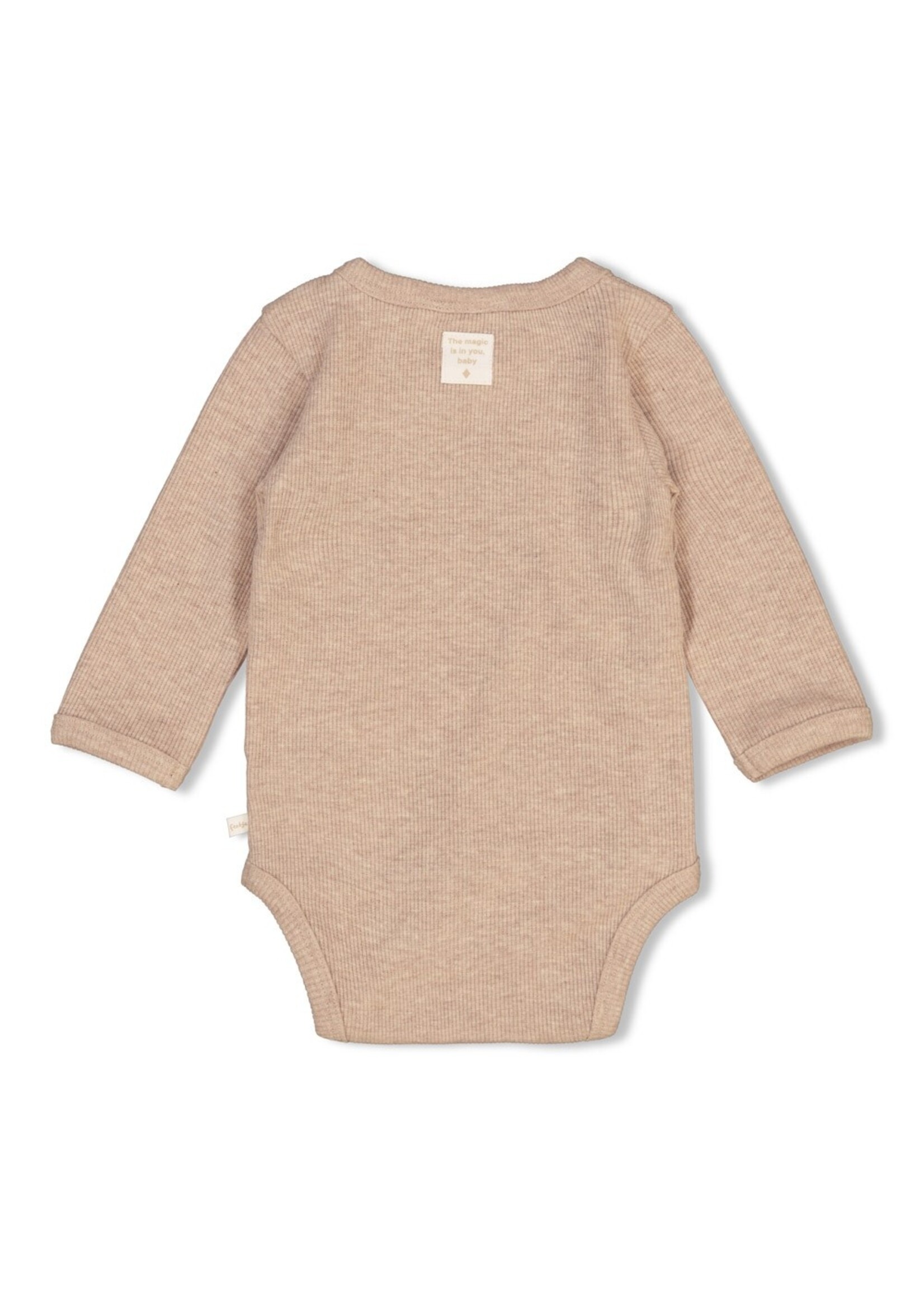 Feetje Wikkelromper rib 50200199 - taupe melange