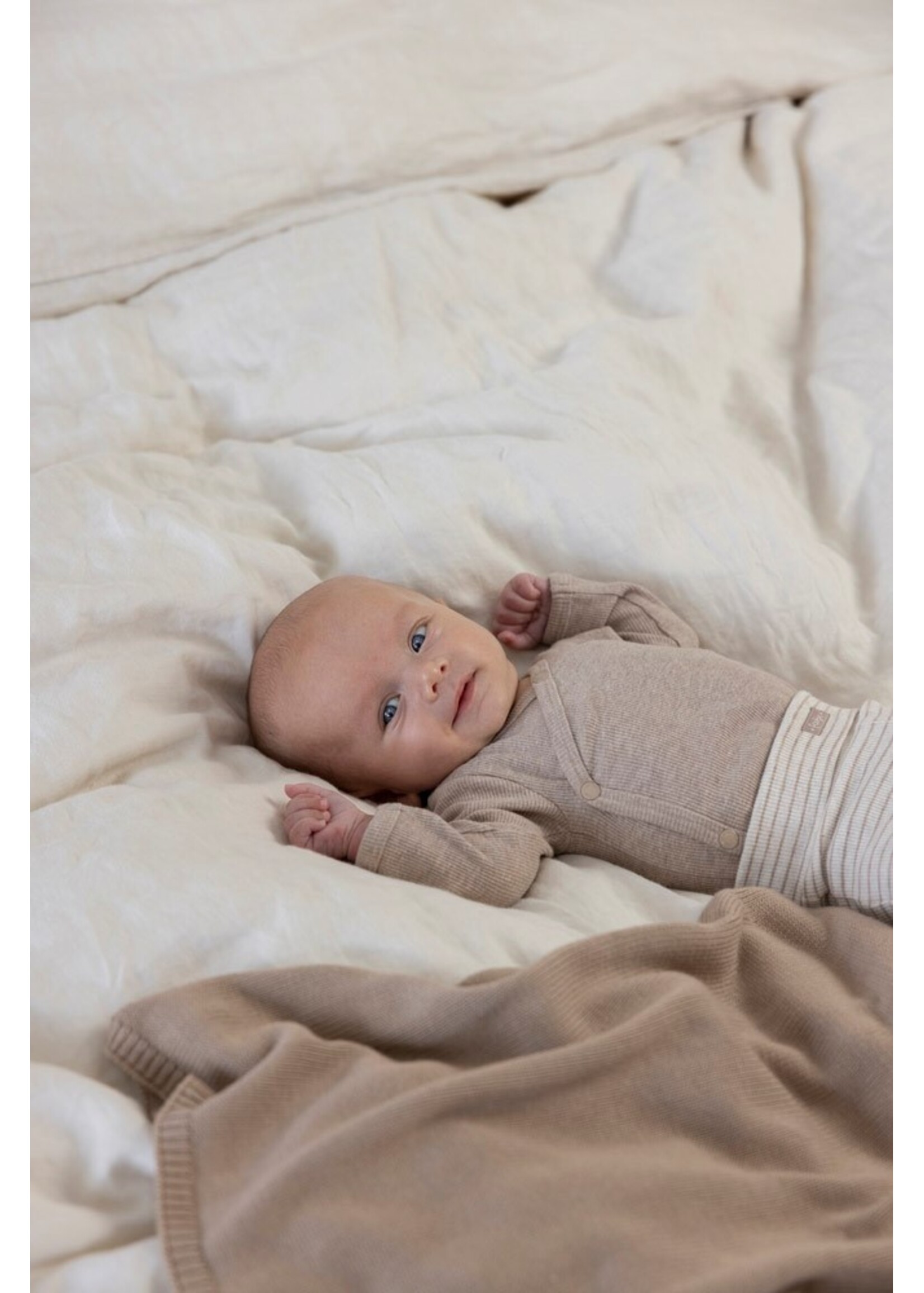 Feetje Wikkelromper rib 50200199 - taupe melange